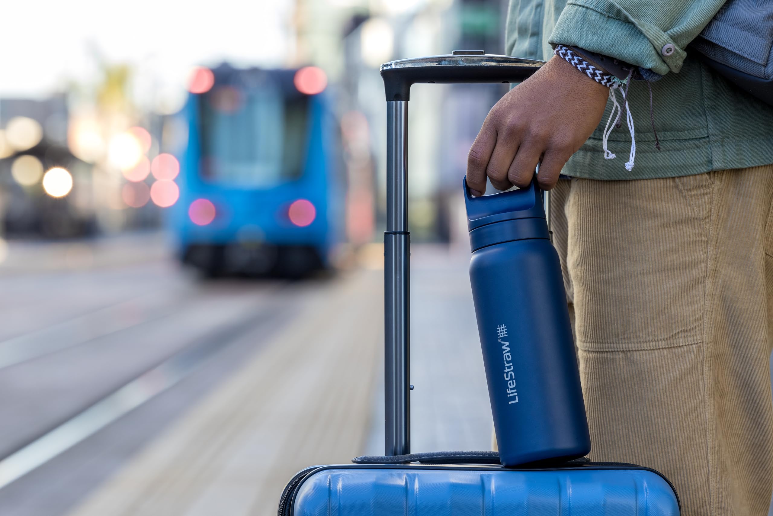 Lifestraw Go Series - Insulated Stainless Steel Water Filter Bottle For Travel And Everyday Use Removes Bacteria, Parasites And
