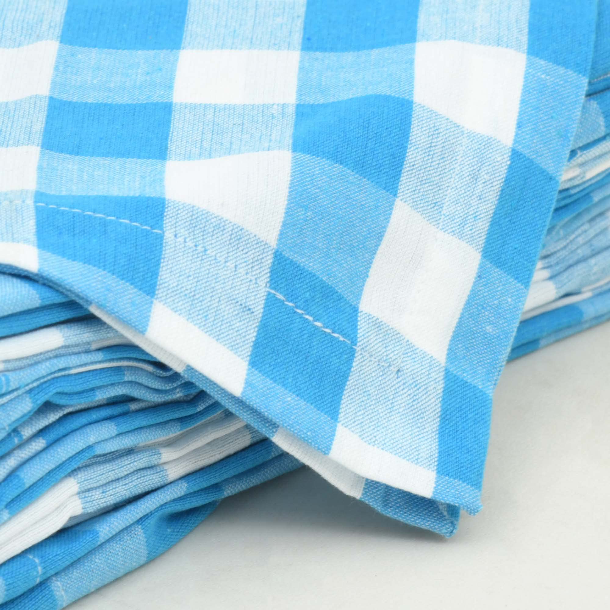 Micasa D  Cor 100% Cotton Buffalo Check Gingham Plaid Woven Cotton Napkin In Wedding Napkins,Cocktails Fabric Napkins & Generous