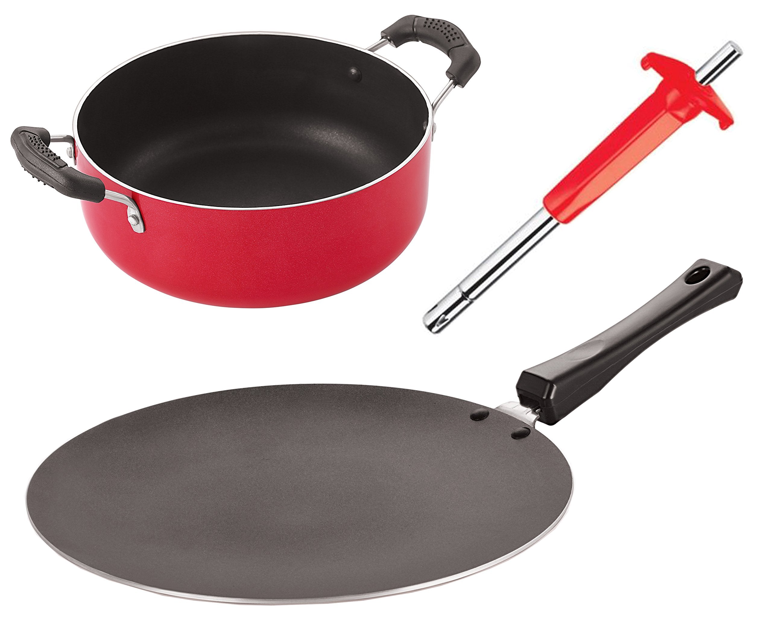 Nirlon NonStick Scratch Resistance 3 Piece Combo Kitchenware Gift Set