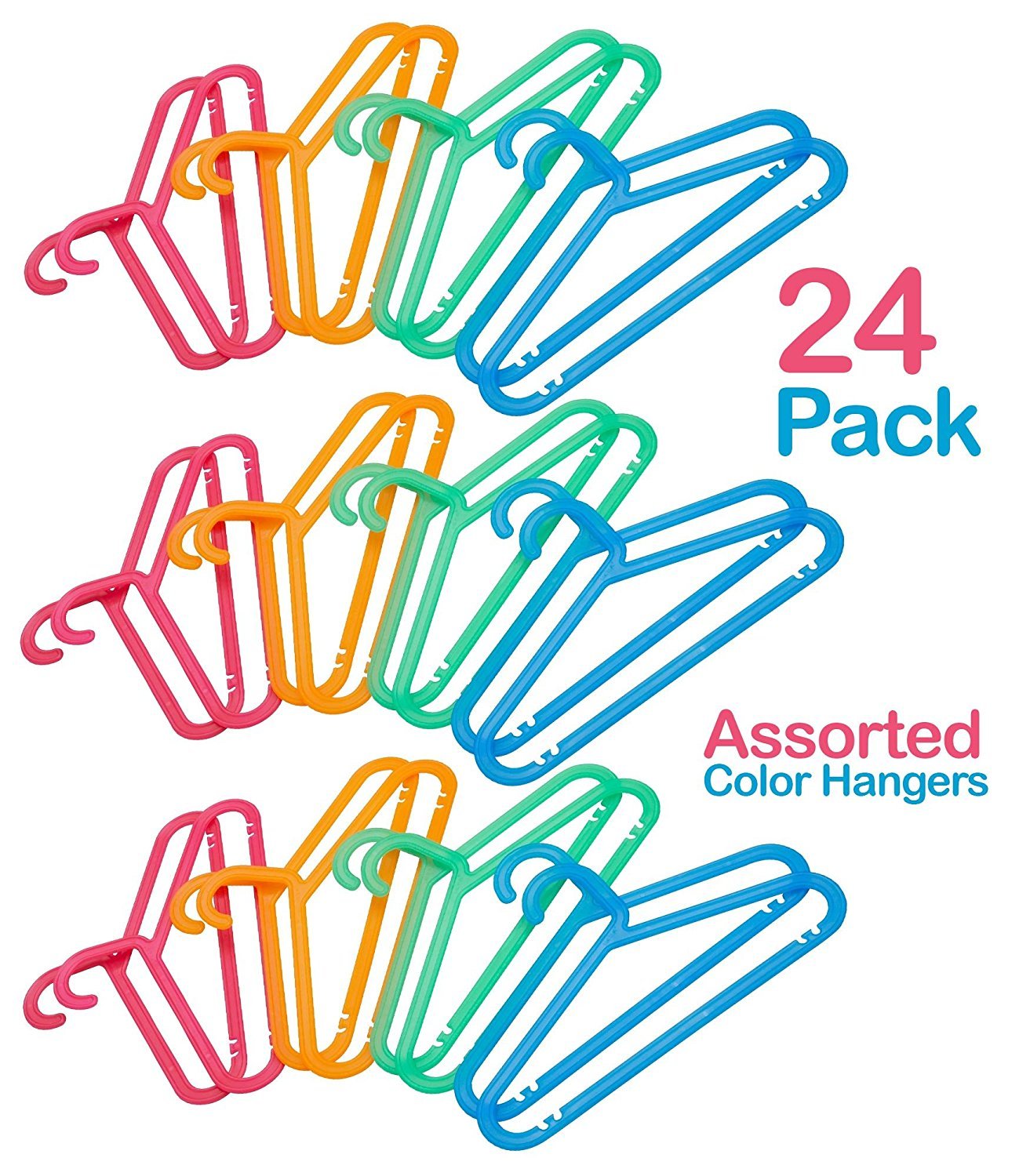 Ikea Bagis Children'S Coat-Hanger, Assorted Colors- (24 Pack)