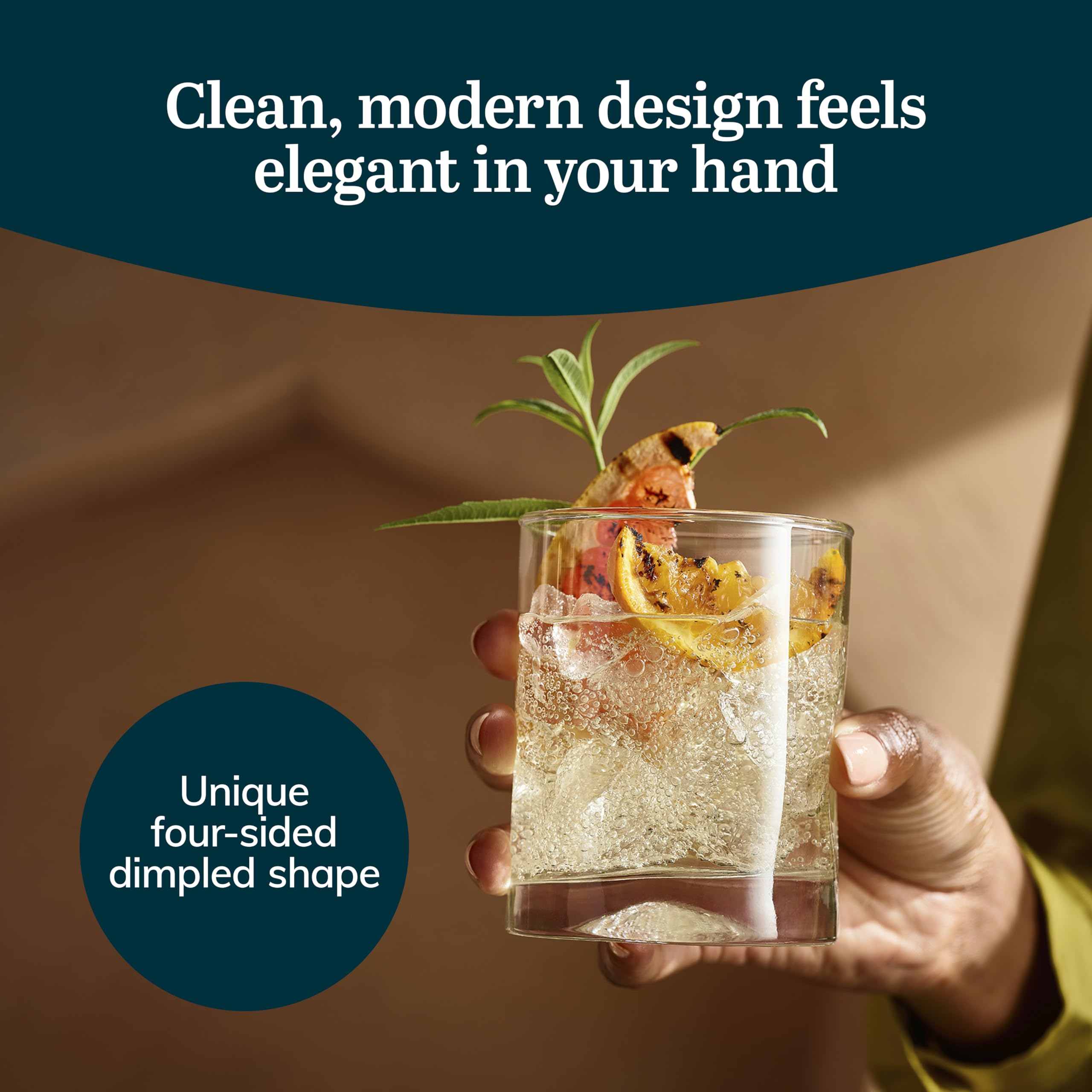 Libbey Impressions 16-Piece Tumbler And Rocks Glass Set