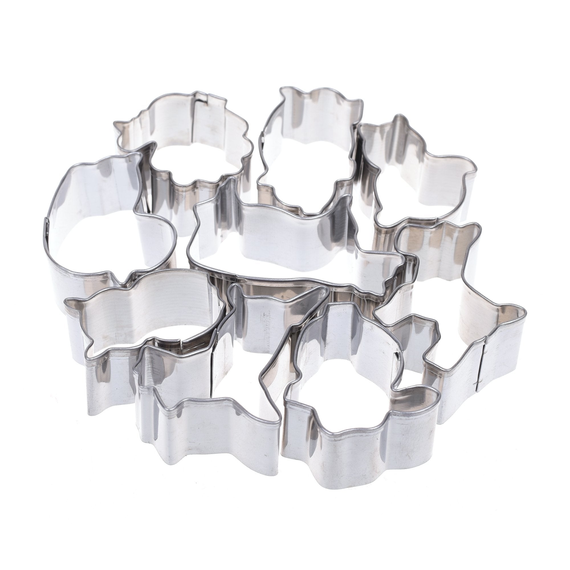 Cosmos Set Of 9 Pcs Mini Animal Shapes Cookie Cutters Molds Biscuit Molds For Birthday Party
