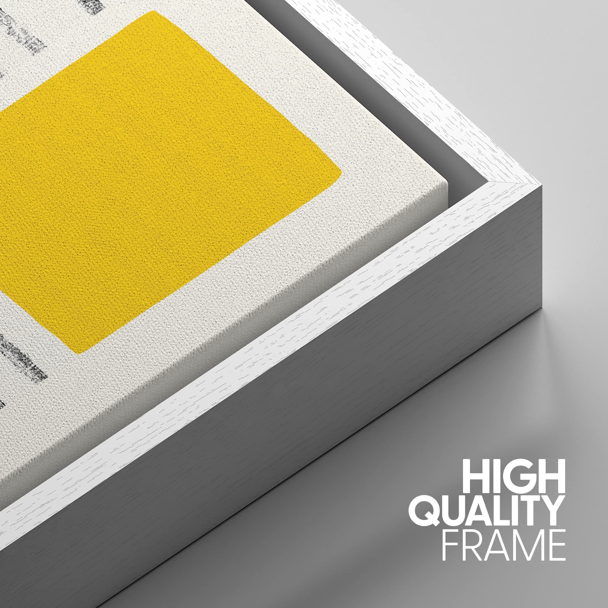 Idea4Wall Framed Canvas Print Wall Art Set Mid-Century Colorful Color Block Stripes Abstract Shapes Illustrations Minimalism Boh