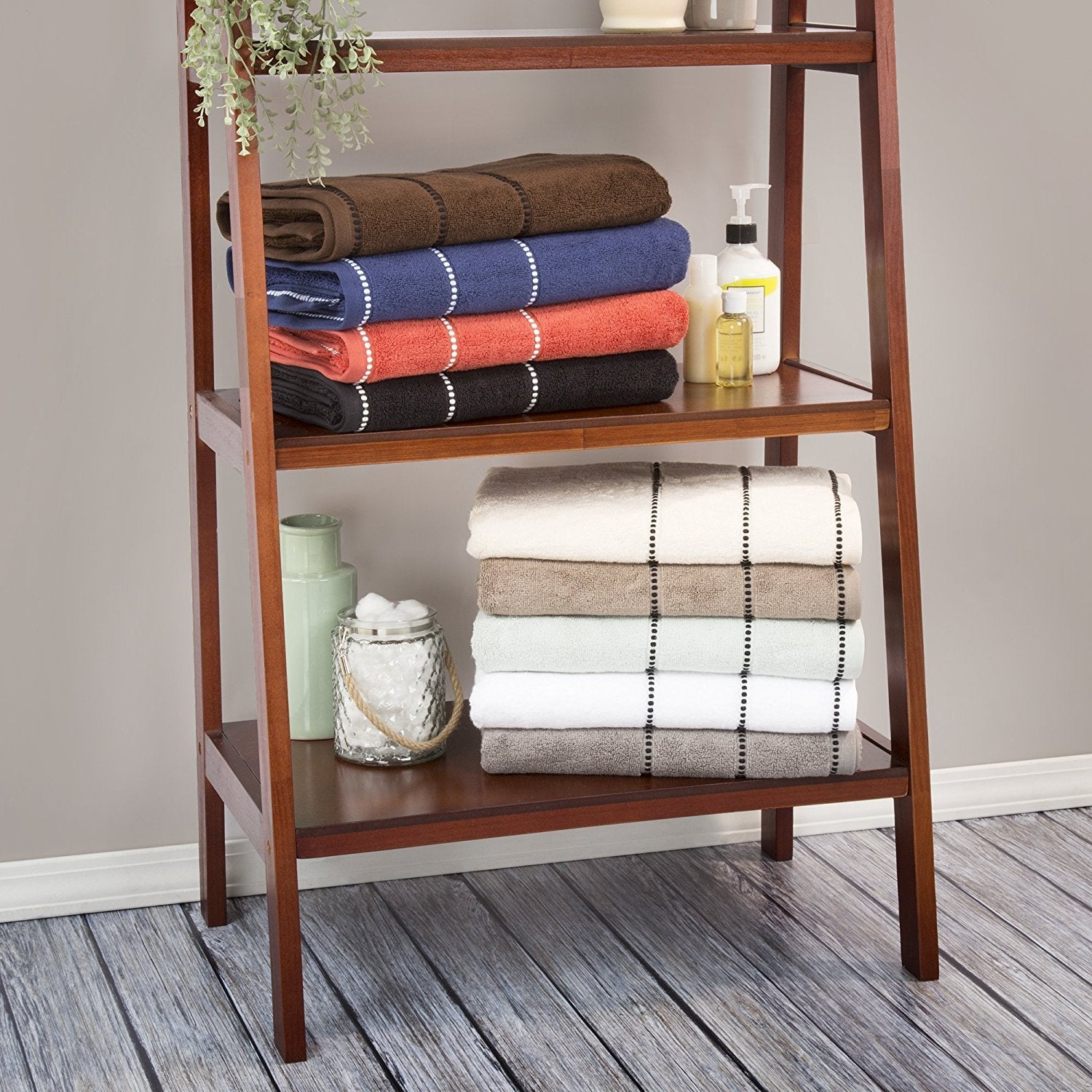 Bedford Home Quick Dry 100% Cotton Zero Twist Towel Set, Hotel & Spa Quality, Soft, Lightweight, Highly Absorbent Towels And Was