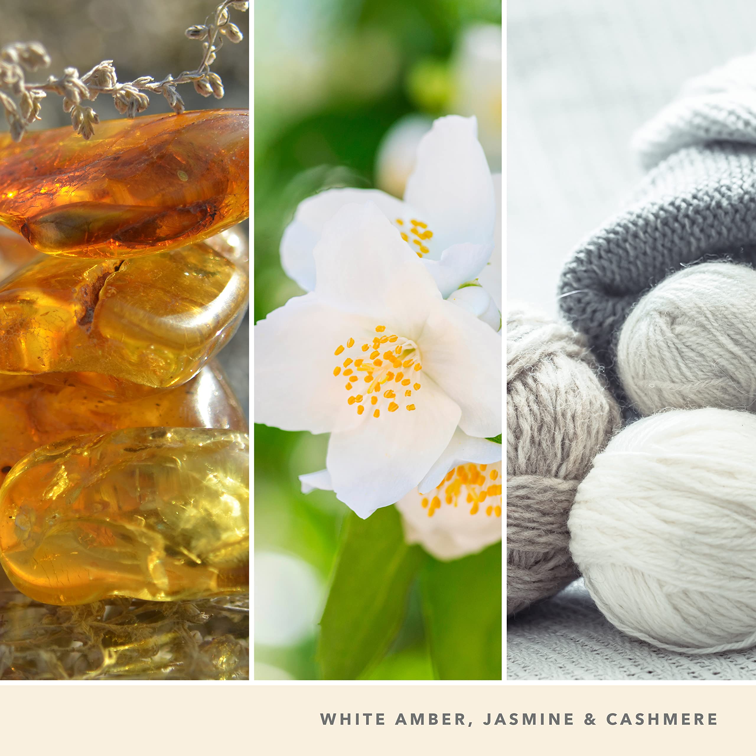 Yankee Candle Scented | Soft Wool & Amber Large Jar | Burn Time: up to 150 Hours | Perfect Gifts for Women, 1720939E