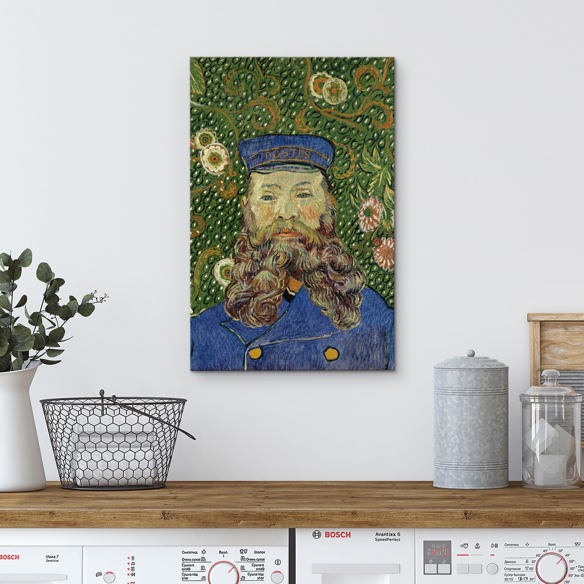 Wall26 Canvas Print Wall Art Portrait Of Postman Joseph Roulin By Artist Vincent Van Gogh Nature Wilderness Illustrations Fine A