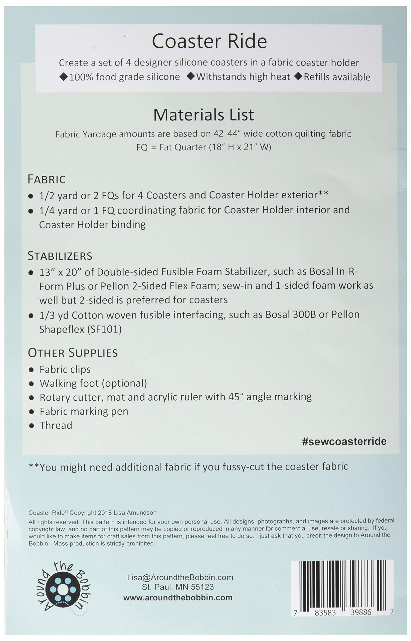 Around The Bobbin Coaster Ride Ptrn, None