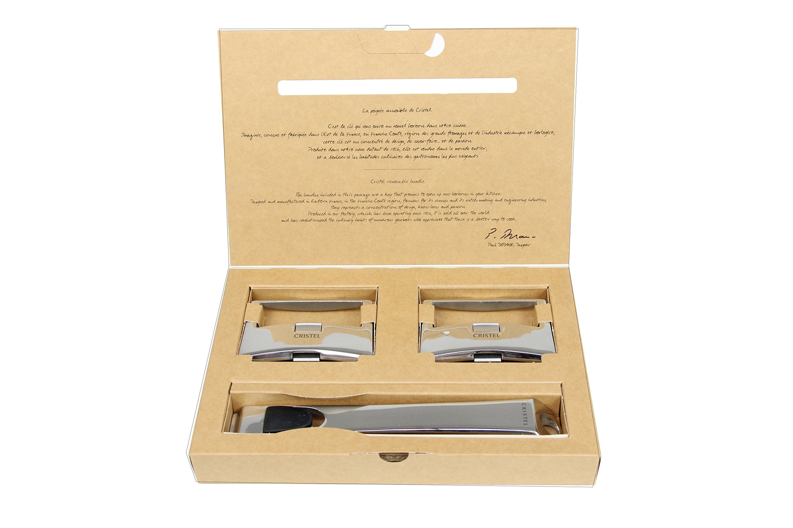 Cristel Casteline Set of Handles, Silver
