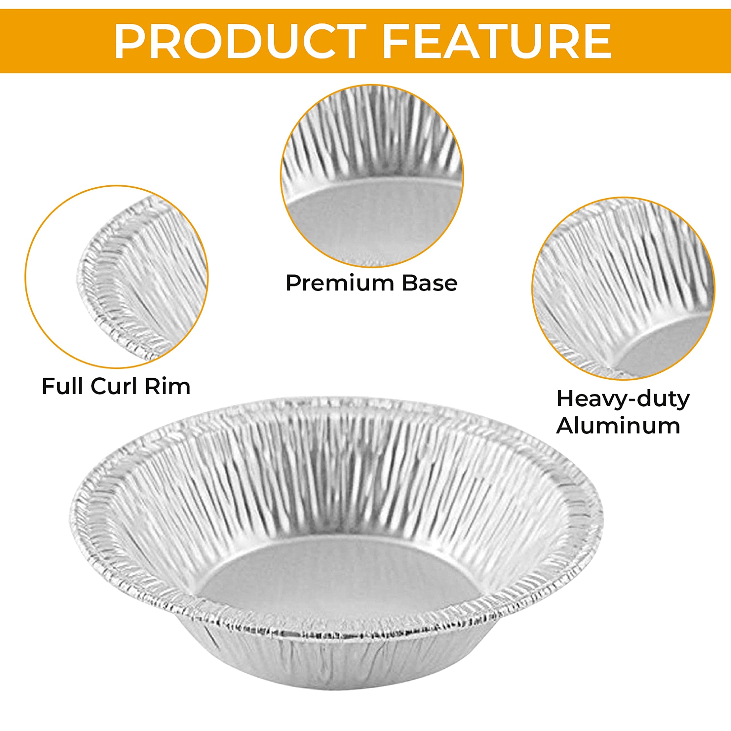 The Baker Celebrations 3 Inch Aluminum Foil Disposable Baking Tart Pans Mini Pie Tins - Made In Usa (200)