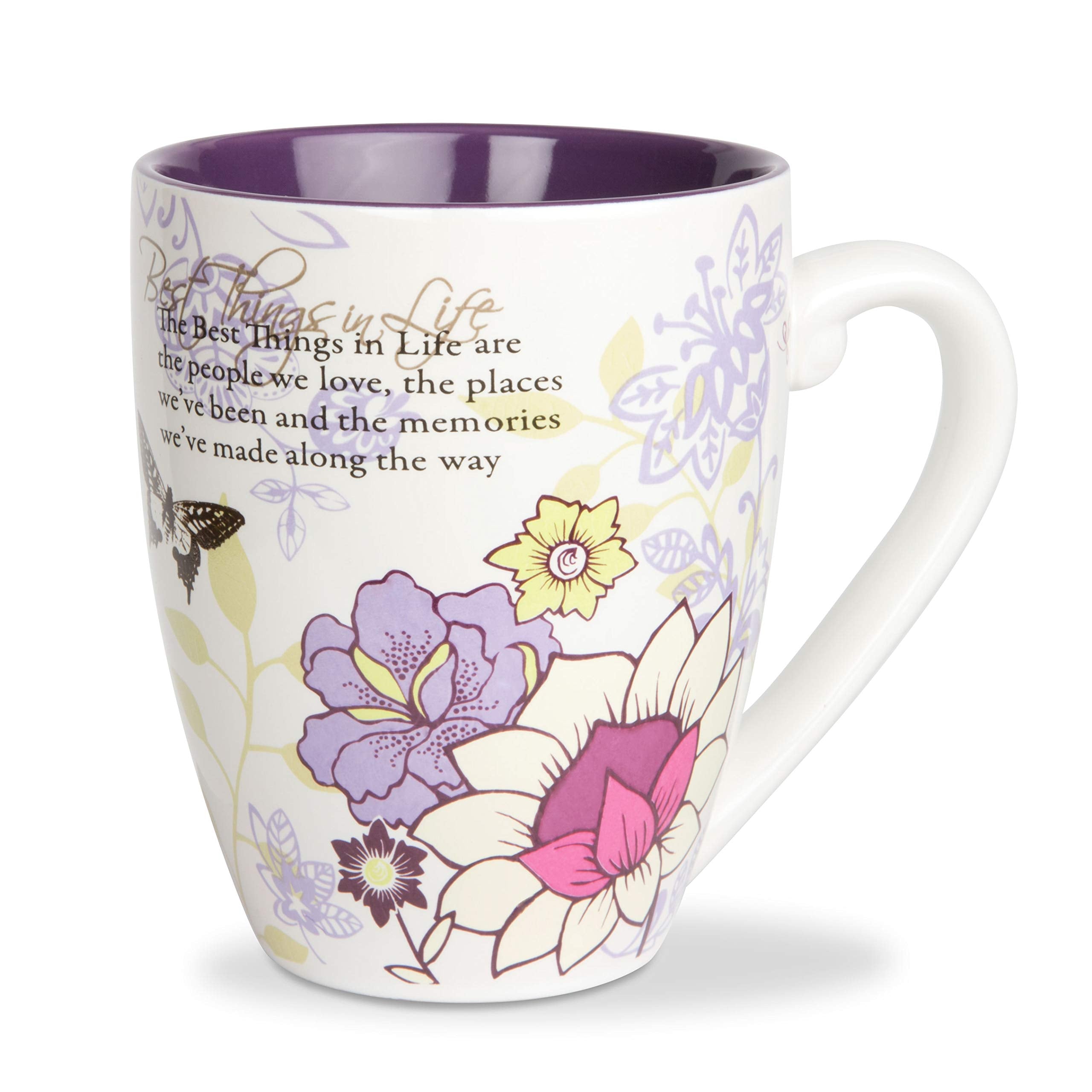 Pavilion Ceramic Mark My Words The Best Things In Life Mug, 20-Ounce, 4-3/4-Inch