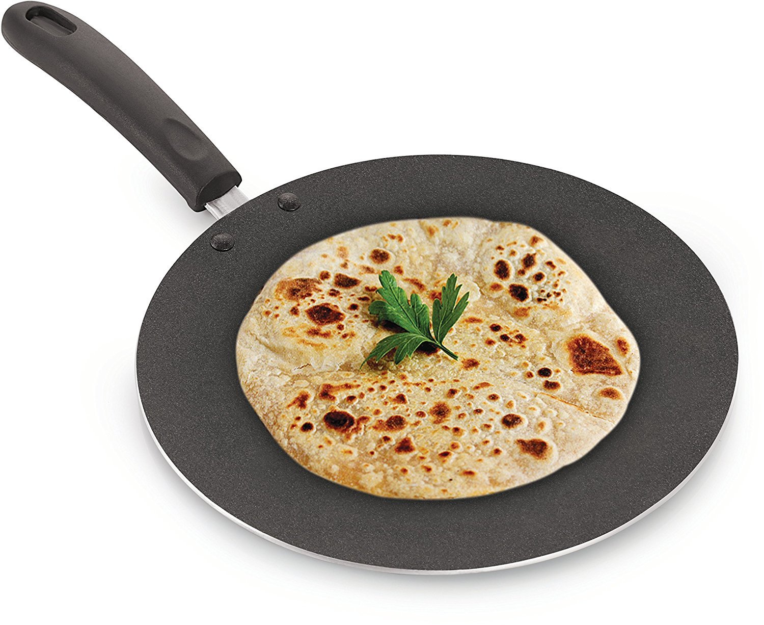 G&D Non-Stick Chapati Tawa Roti Tawa/Paratha Tawa Aluminium 2.6 Mm With Free Wooden Spatula & Scrubber (285Mm) Valentine Day Gif