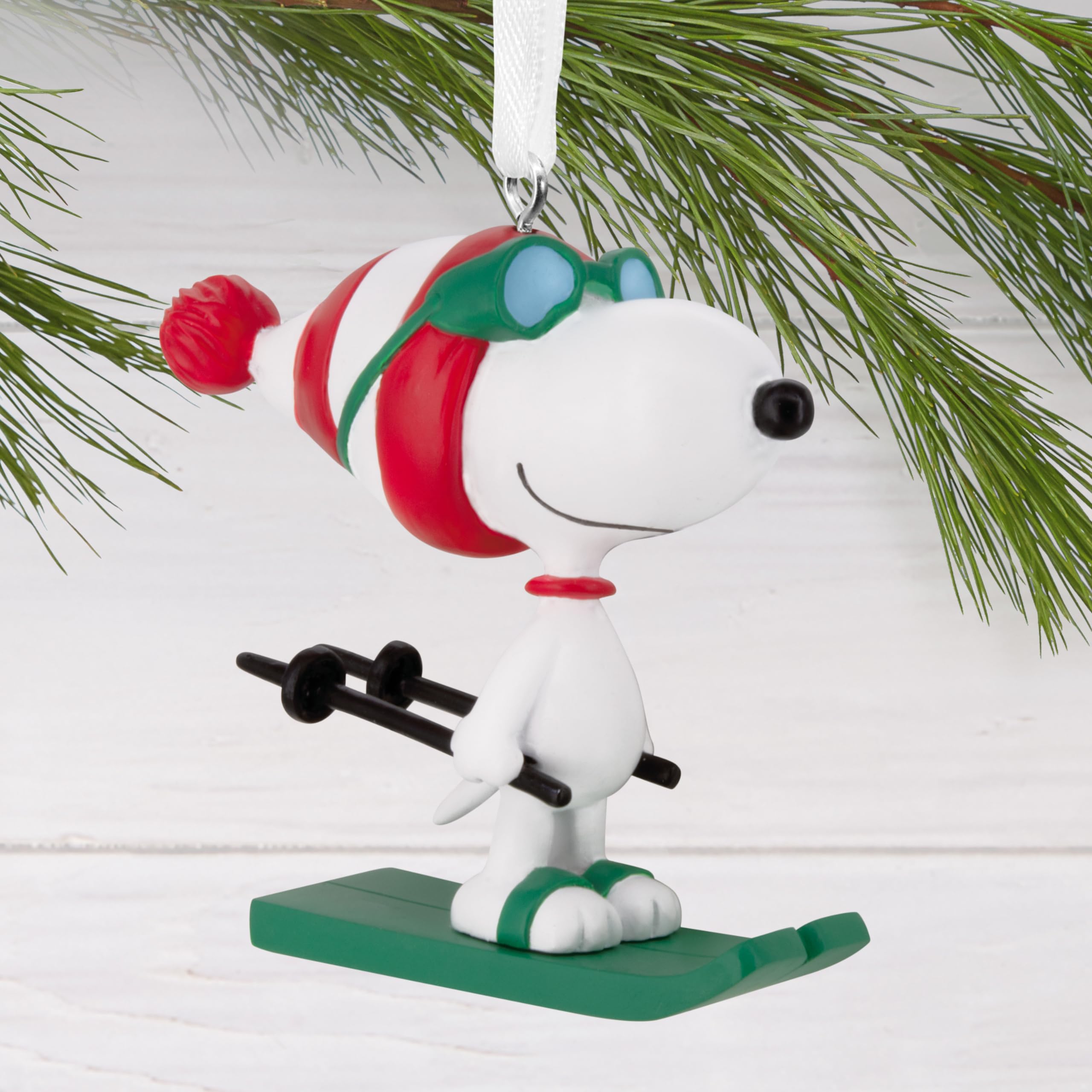 Hallmark Peanuts Snoopy Skiing Christmas Ornament