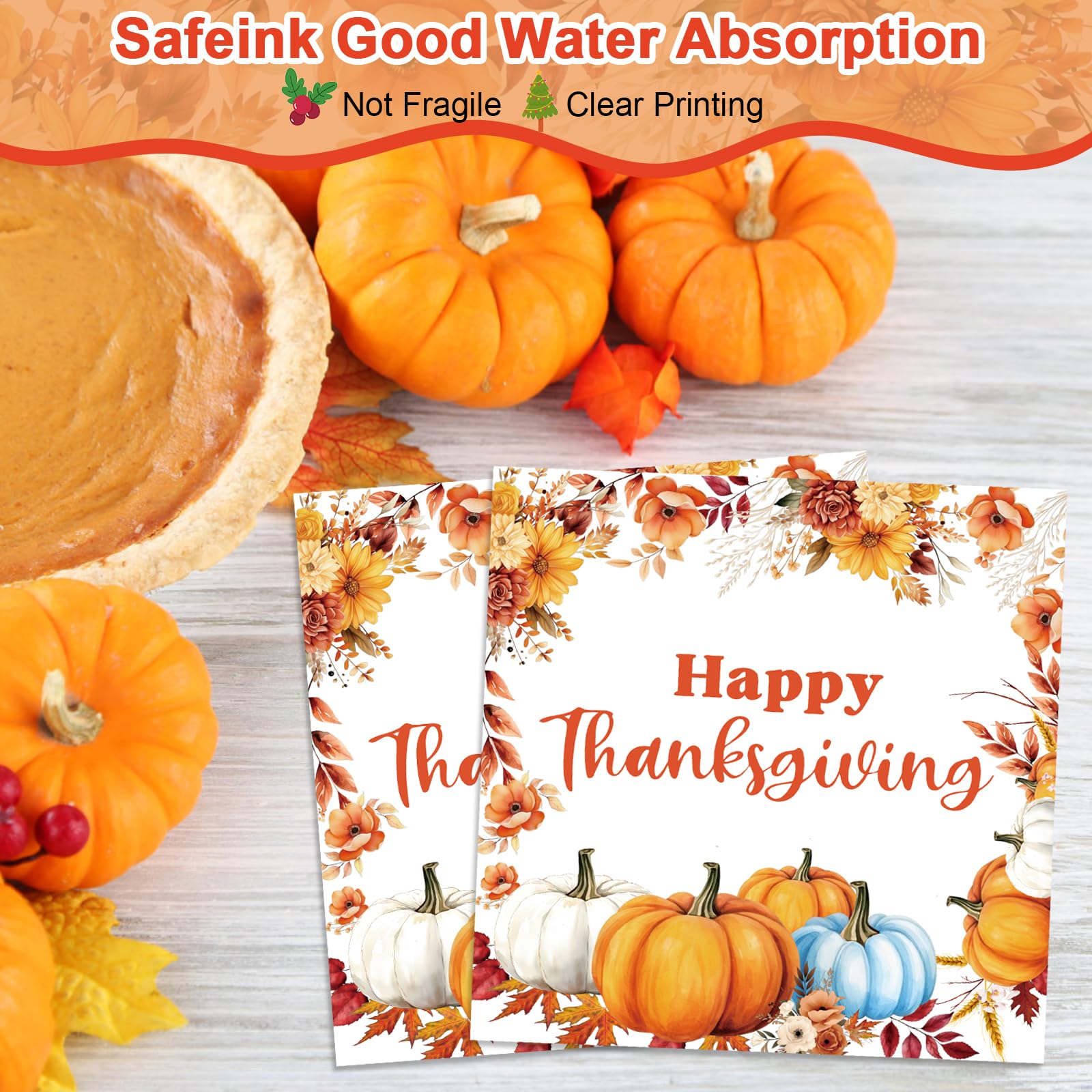 KTCNMER 50Pcs Thanksgiving Paper Plates and Napkins Disposable paper plates for Thanksgiving Party Supplies