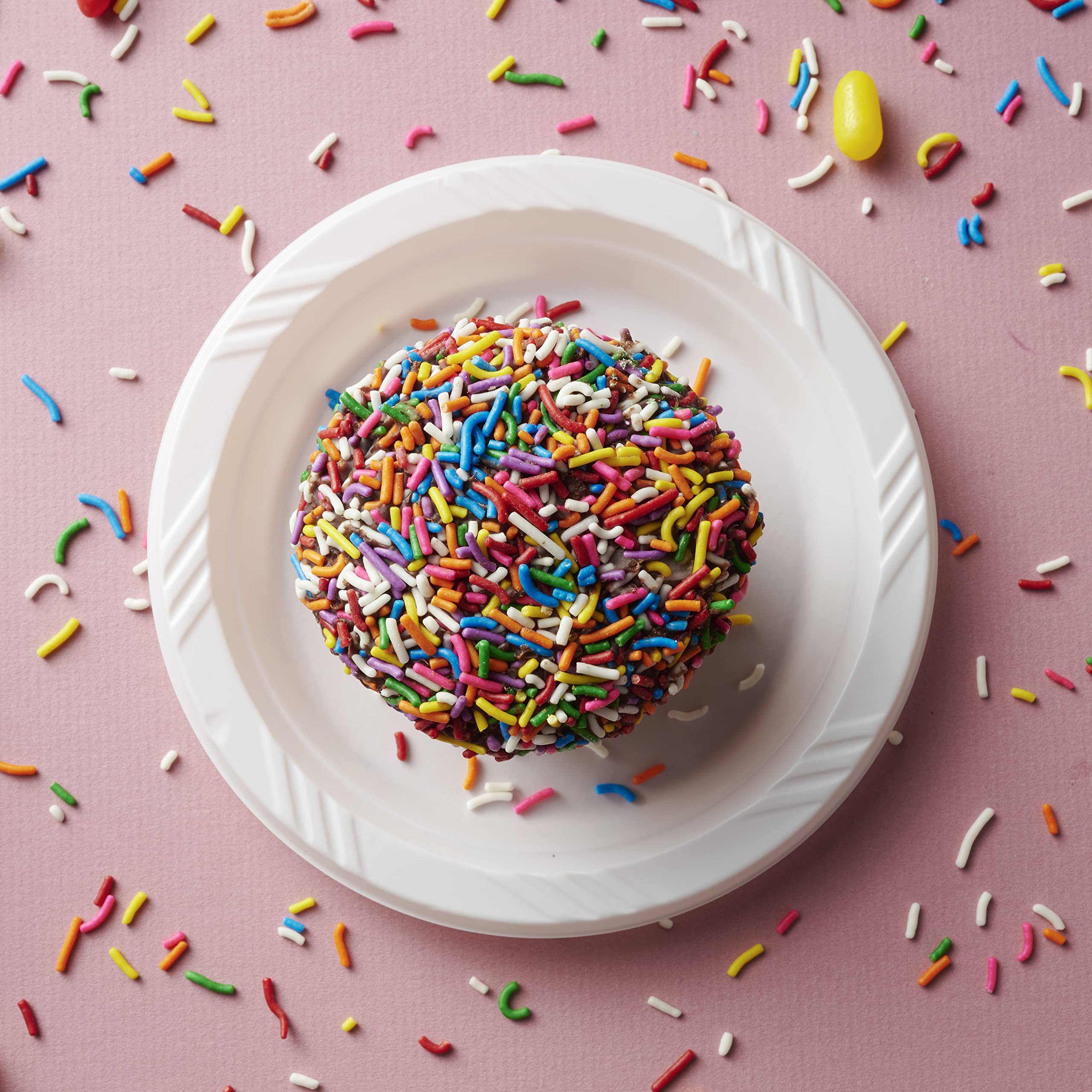 Munfix 6 Inch White Plastic Plates 200 Bulk Pack - Disposable Cake Plates For Bbq, Party, Travel And Events, Microwavable Recycl