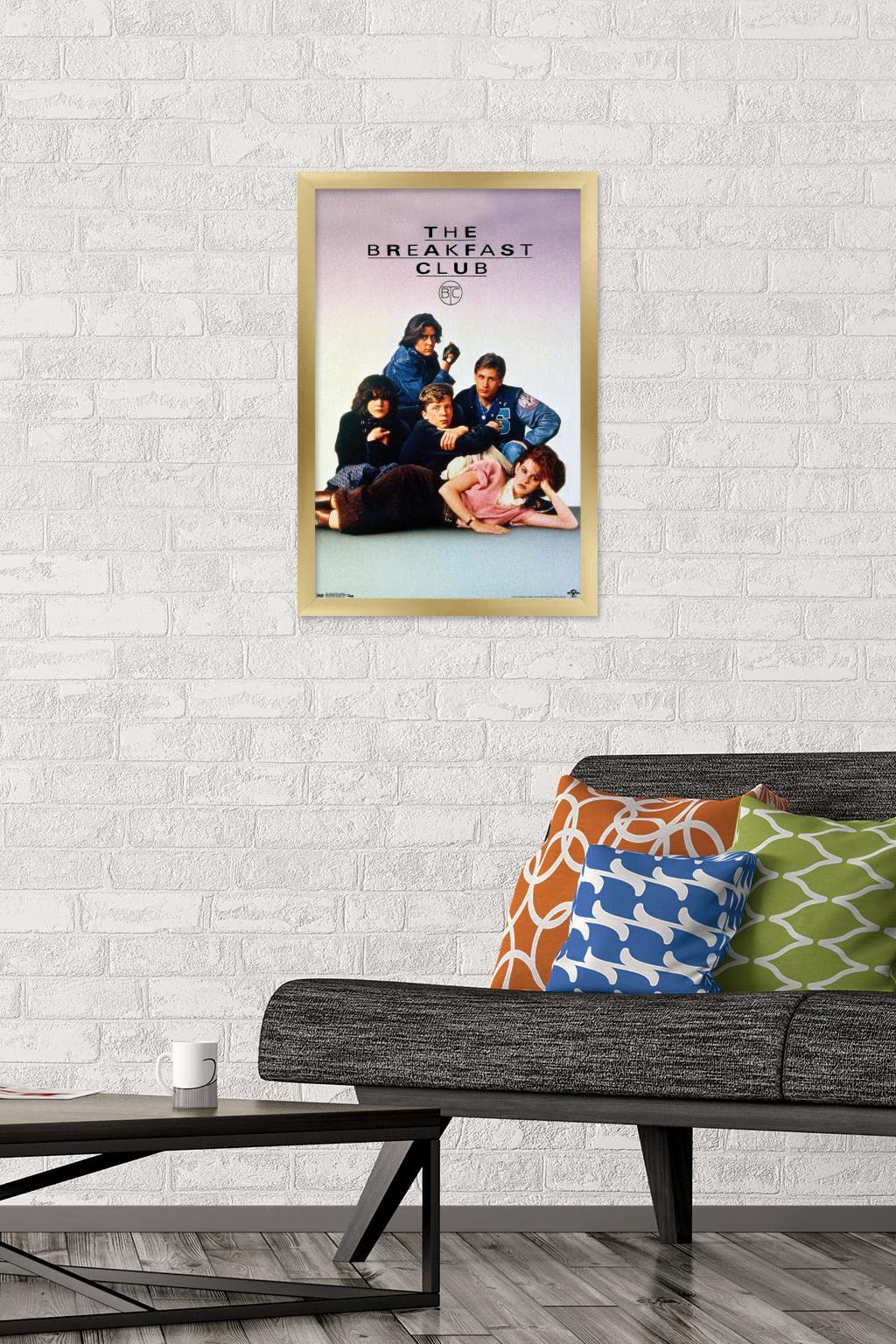 Trends International The Breakfast Club - One Sheet Wall Poster, 14.725'' X 22.375'', Gold Framed Version