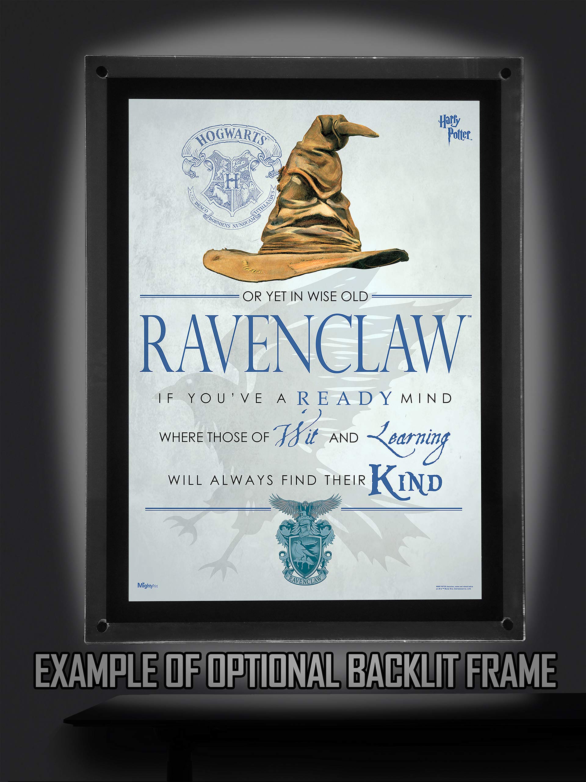 MIGHTYPRINT Wall Art - Harry Potter Ravenclaw Sorting Hat Quote - 17" x 24" Durable Collectible