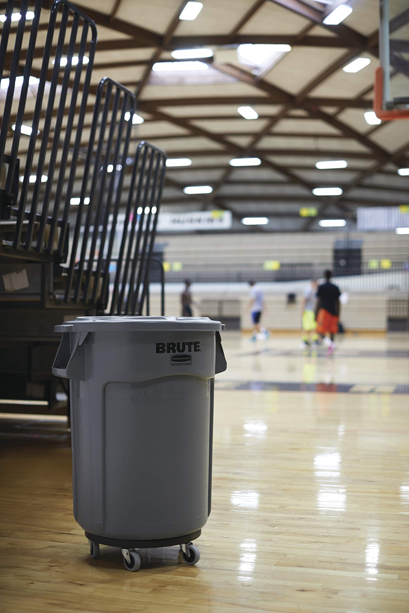 Rubbermaid Commercial Products Brute Heavy-Duty Round Trash/Garbage Lid, 10-Gallon, White, Compatible With Rubbermaid Brute 10-G