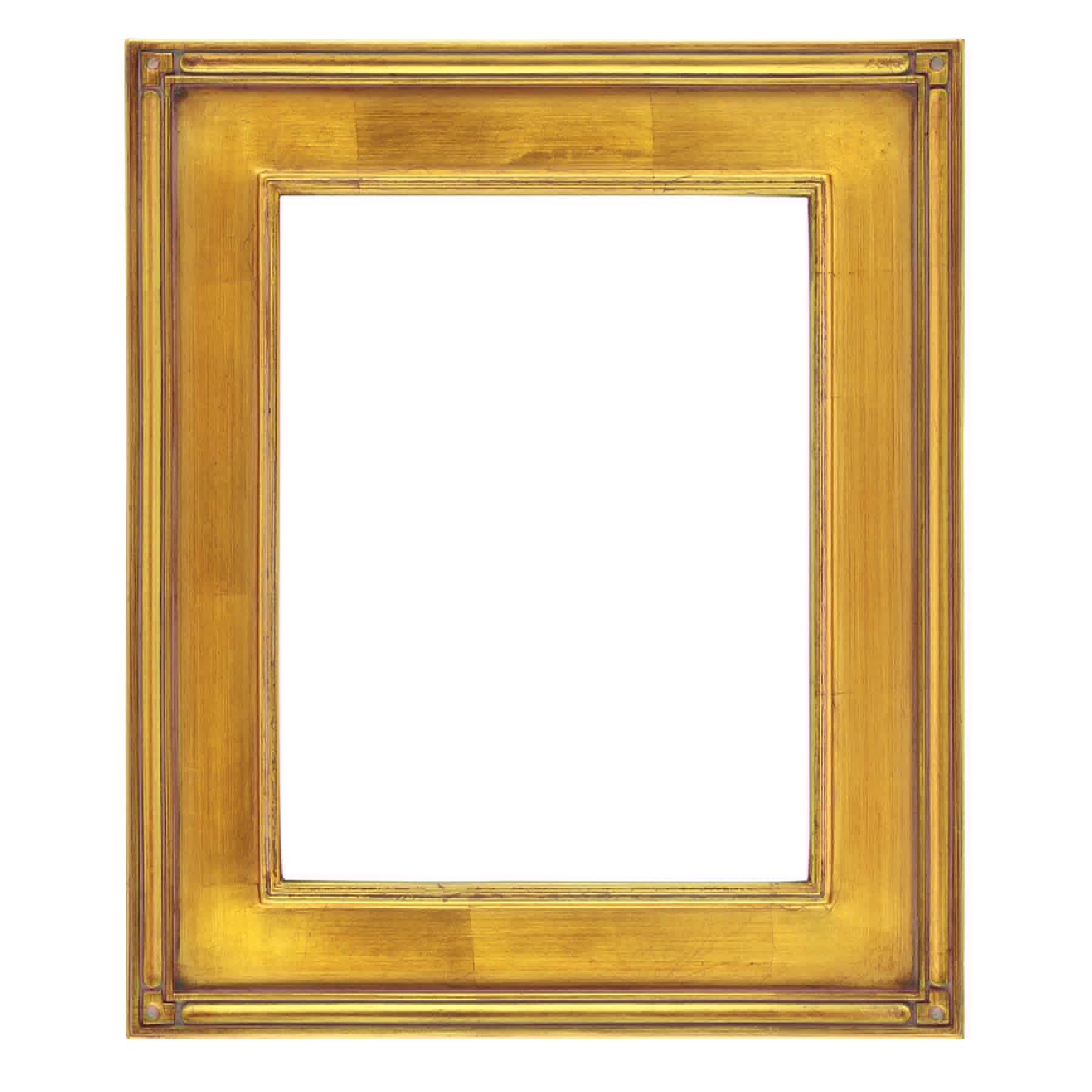 Creative Mark Plein Air Museum Collection De Stijl Open Back Art Frame - 12x16-6 Pack Gold - Art Deco Wood Composition Hand-Leaf