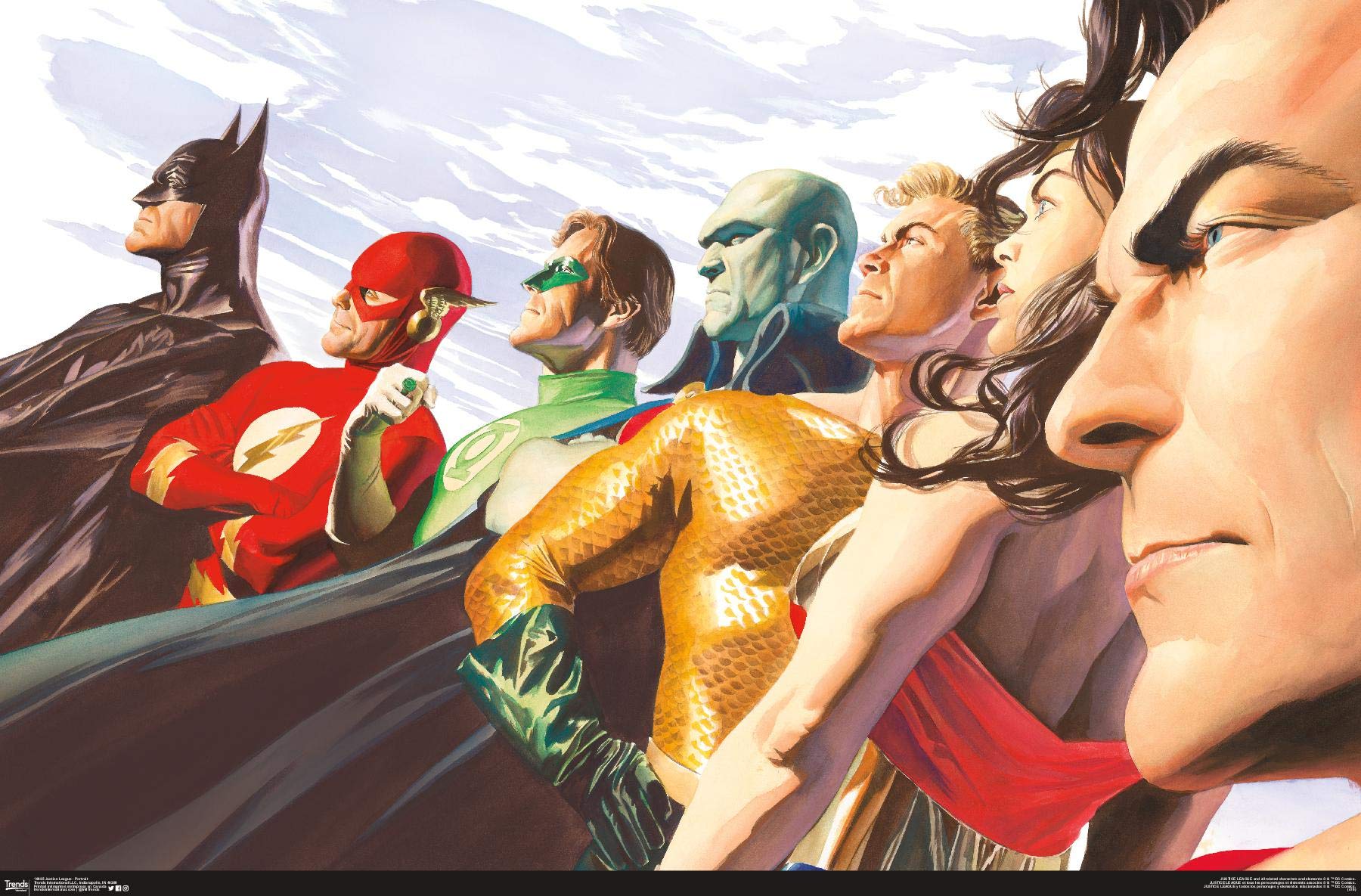 Trends International Dc Comics - Justice League - Alex Ross - Portrait Wall Poster, 22.375'' X 34'', Unframed Version
