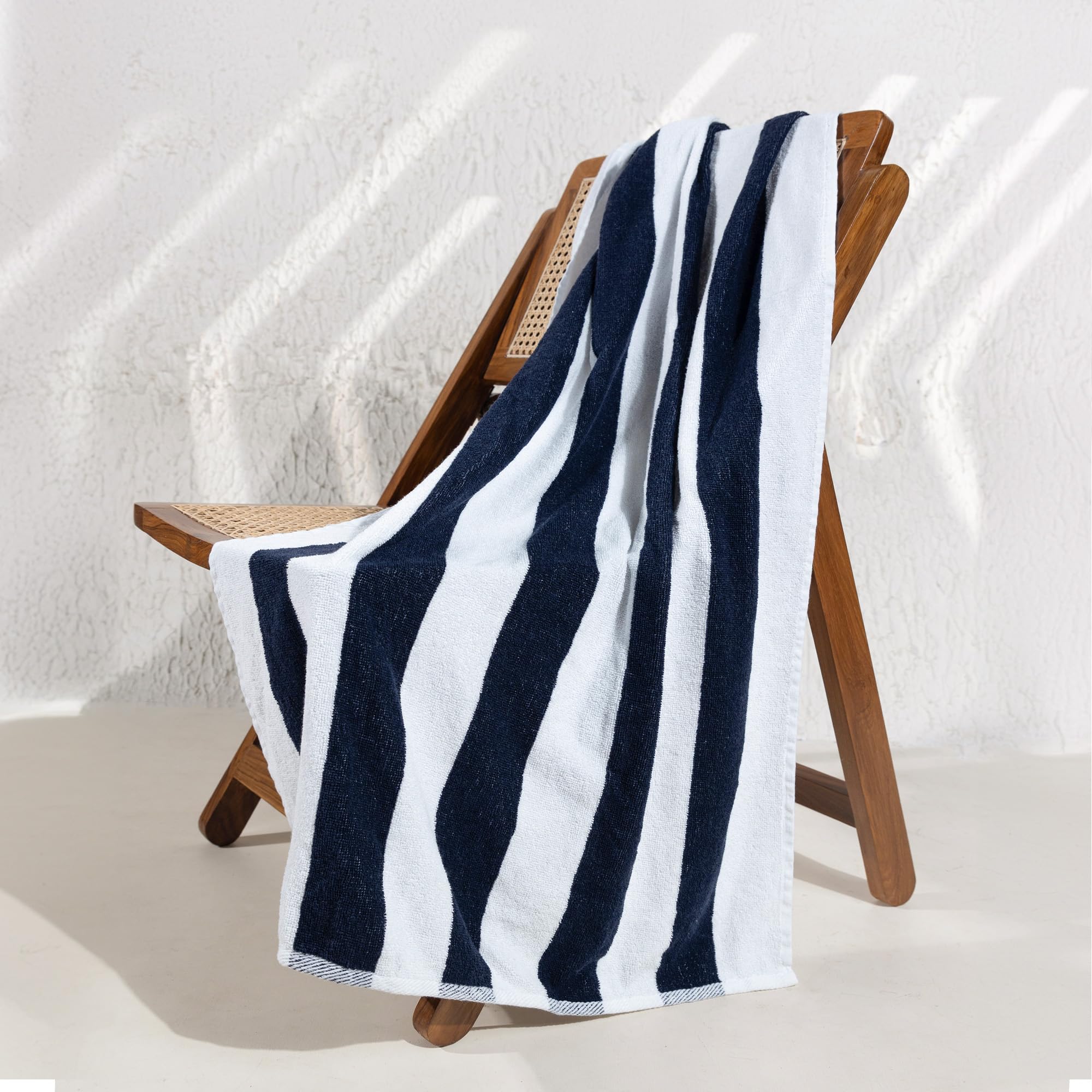 Salt Earth Cotton Beach Towel, Beach Towels 4 Pack, 30''X60'' Towels For Bathroom, Beach And Gym, Quick Dry Beach Towel, Shower