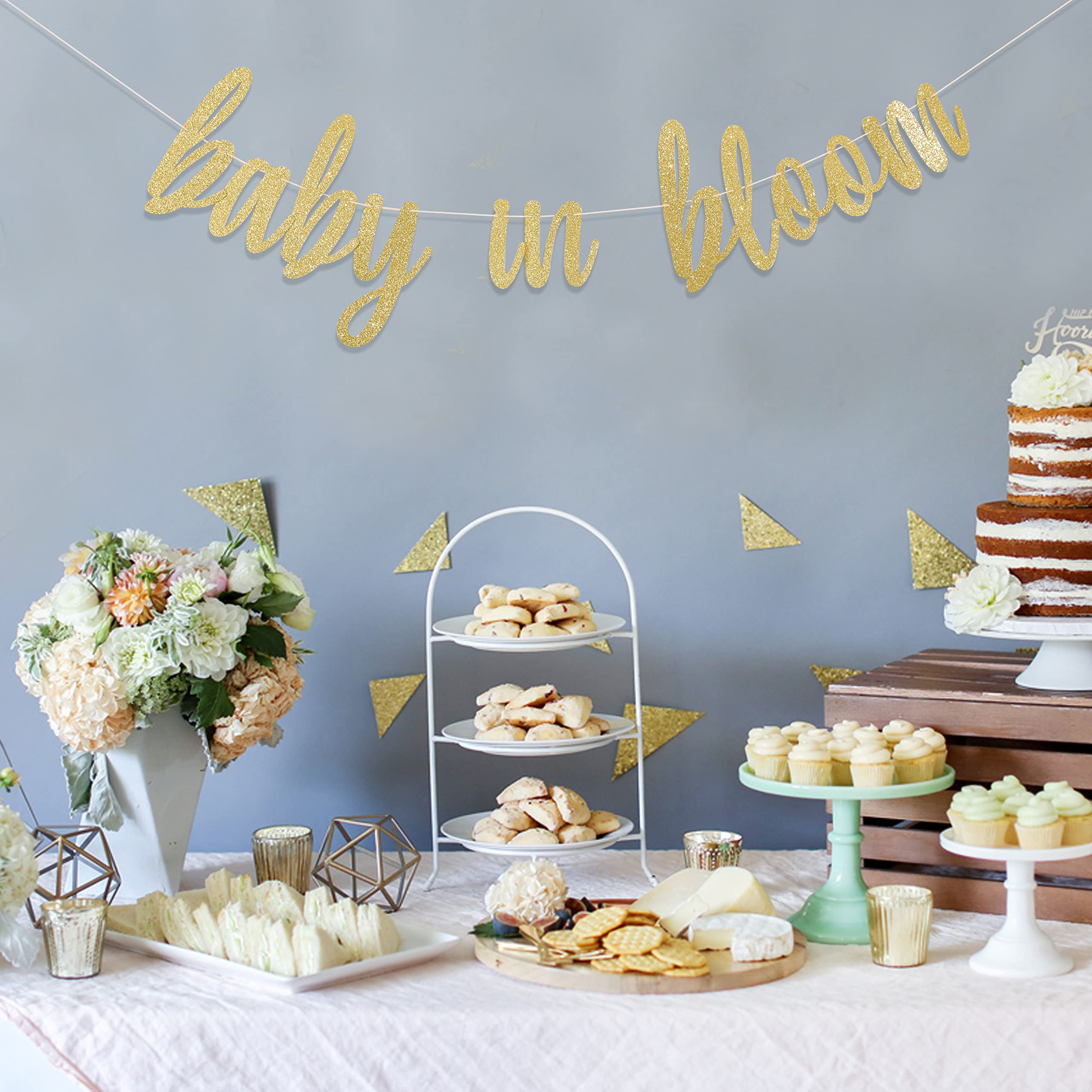 Baby In Bloom Banner - Baby In Bloom Shower, Baby Shower Decorations, Floral Theme Baby Shower Decorations, Flower Baby Shower B