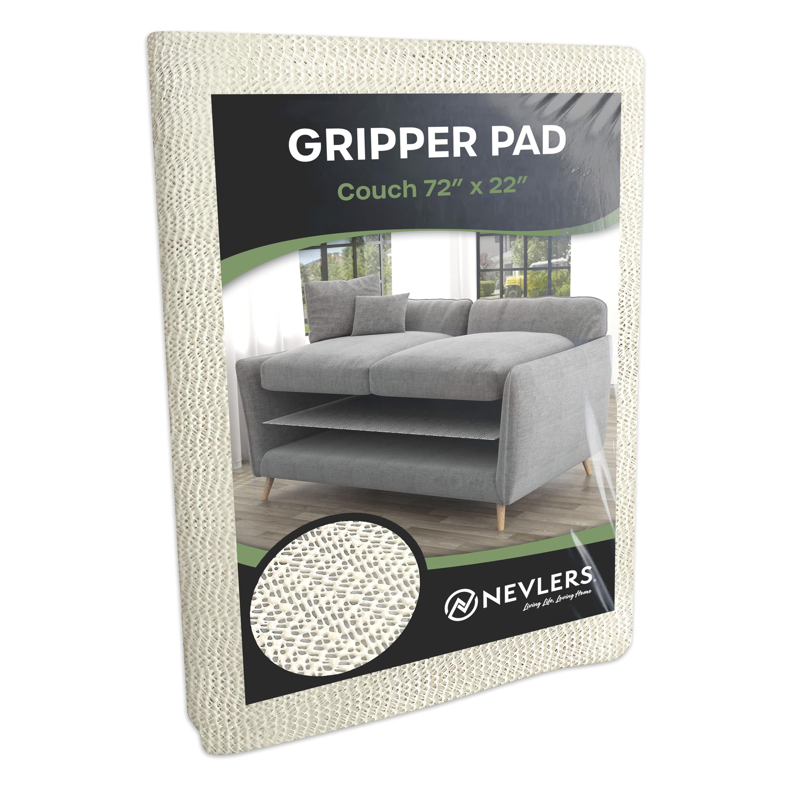 Nevlers 22 X 72 Anti Slip Cushion Gripper For Couch Strong  Durable Gripper Pad Helps Keep Couch Cushions From Sliding - Multi-P