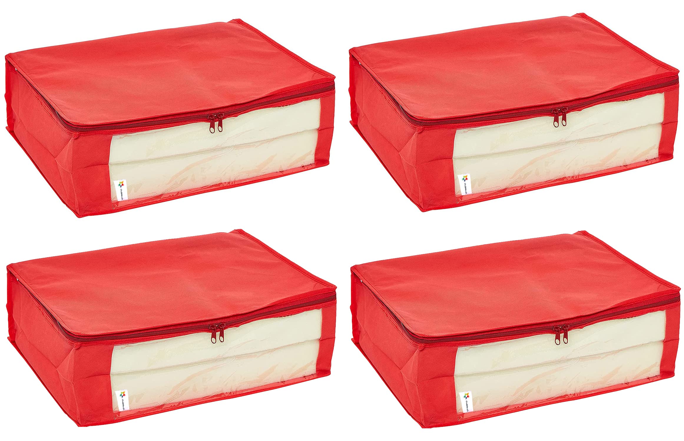Shubhkraft Non Woven Garment Cover | Saree Storage Cover | Non Woven Saree Cover |Designer Storage Bag|Wardrobe Cloth Organiser 