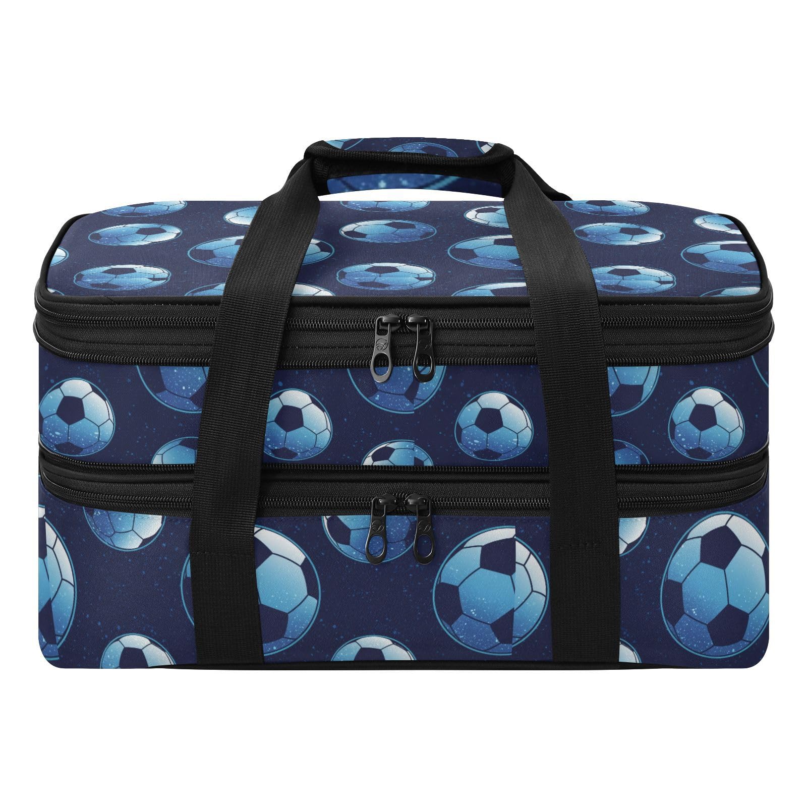 Eraedgza Soccer Balls Insulated Casserole Carrier for Hot Cold Dish