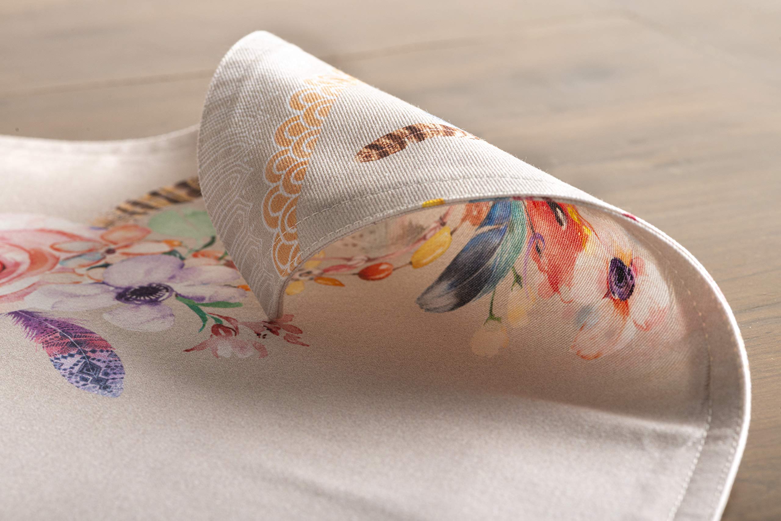 Maison D' Hermine Placemats 100% Cotton Set Of 4 Dinner Placemat, Decorative Washable Cloth Placemat, Dining, Buffet Parties & C