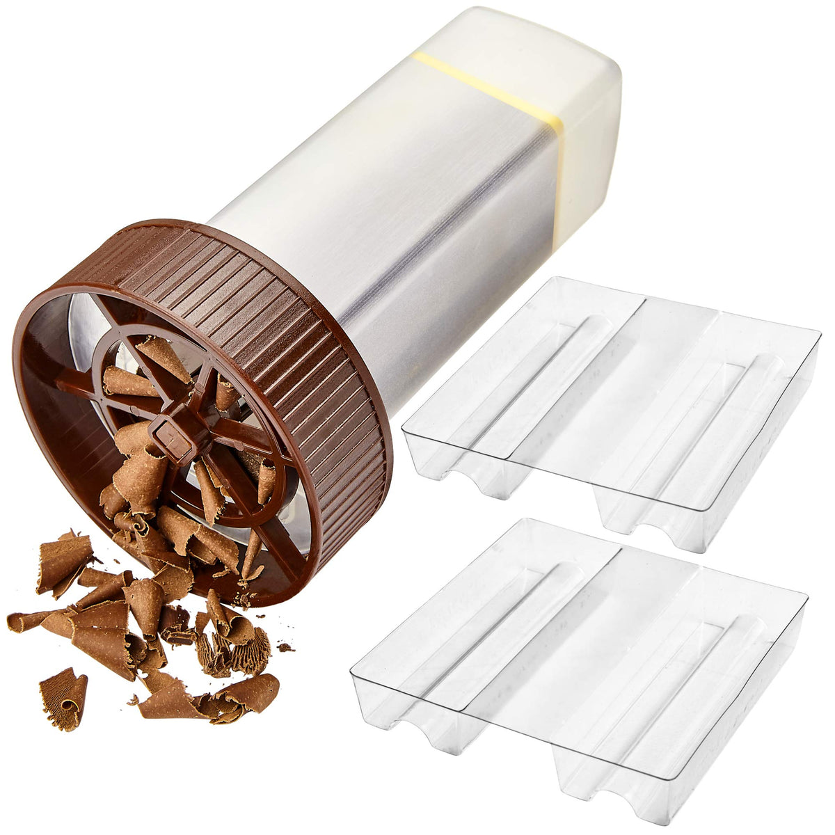 O'Creme - Chocolate Shaver - Rotary Hand Held Grater And Slicer Device To Make Professional Gourmet Quality Chocolate Shavings -