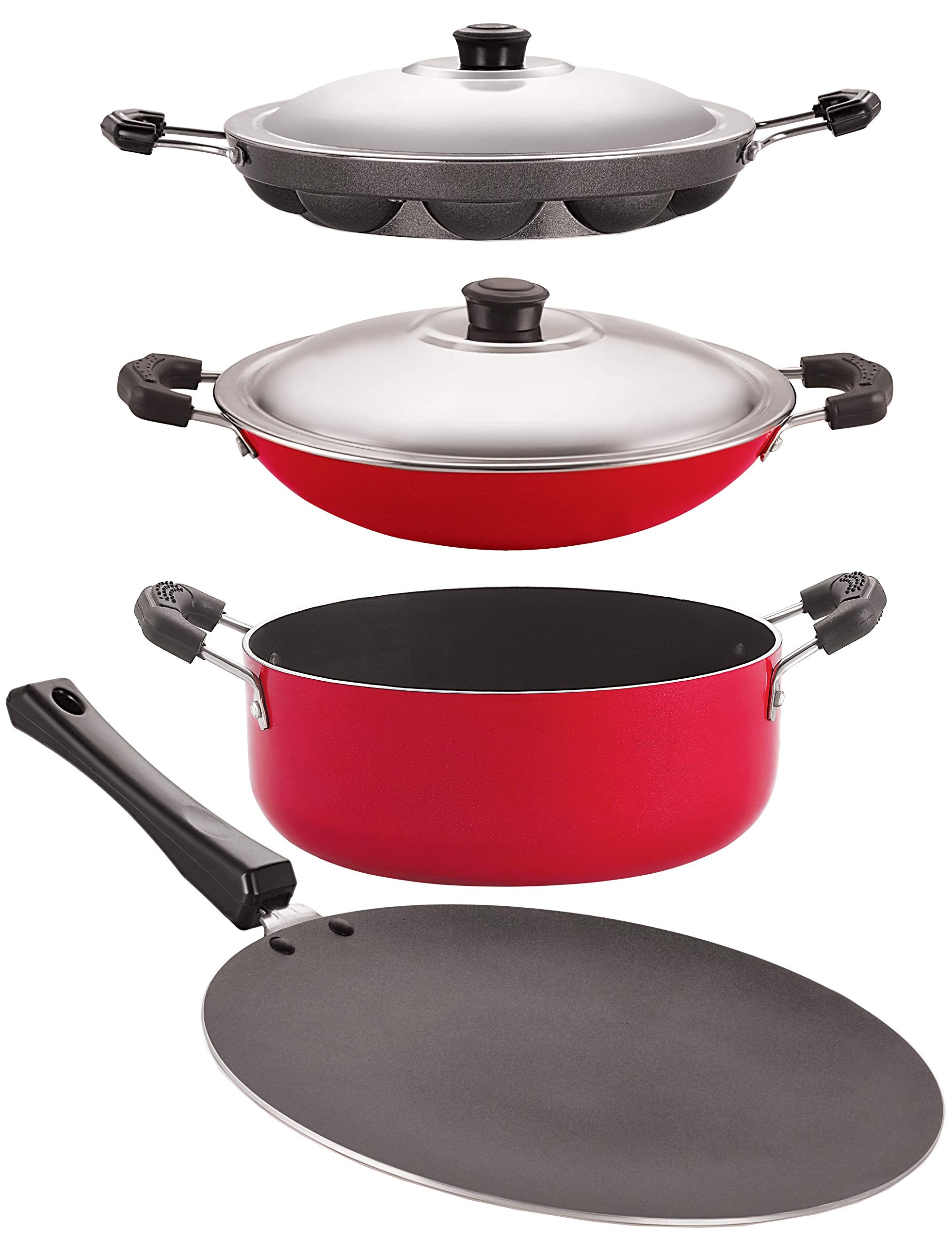 Nirlon NonStick Heat Resistance Durable Kitchenware 4 Piece Combo Set