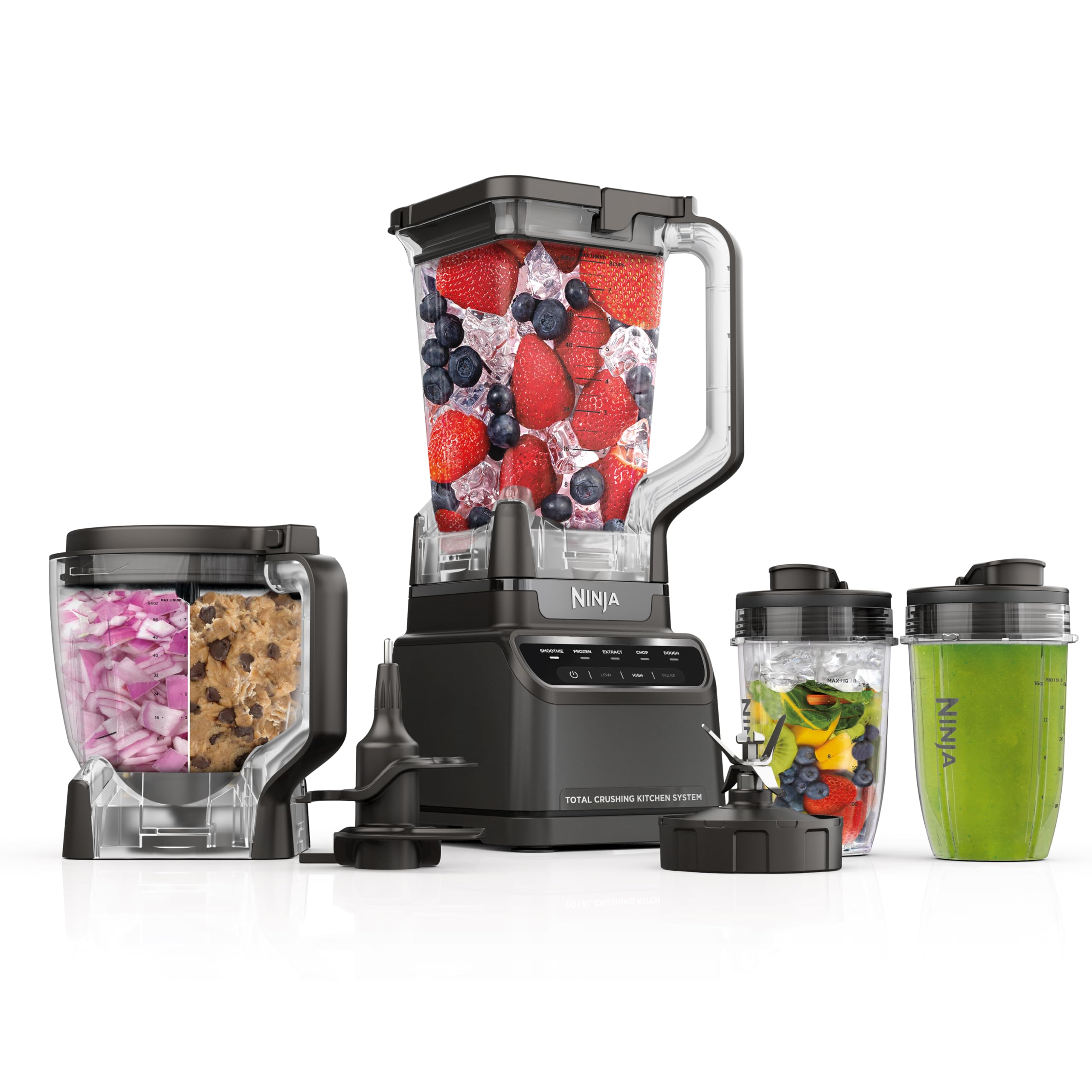 Ninja Br601Amz Ninja Total Crushing Kitchen System For Smoothie, Frozen, Extract, Chop & Dough, 1200 Watt, 72-Oz. Full-Size Pitc