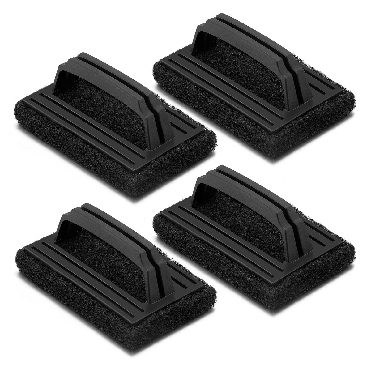 Griddle Cleaning Kit 4Pcs, Hasteel Griddle Scouring Pad Cleaner With Handle, Heavy Duty Flat Top Grill Cleaning Brush For Hot &