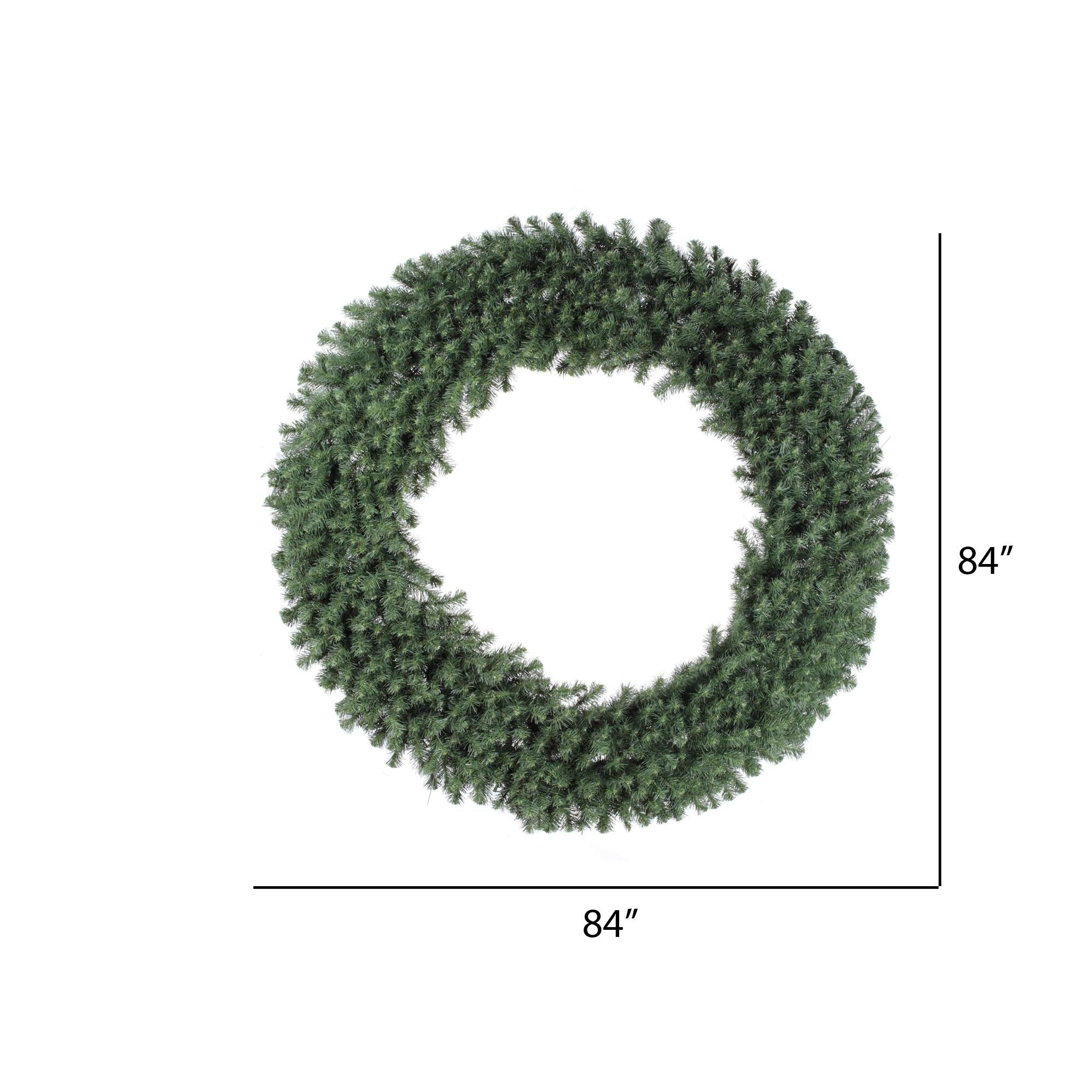 Vickerman 84 Douglas Fir Artificial Christmas Wreath, Unlit - Faux Fir Christmas Wreath - Seasonal Decor - Unlit - Assembly Requ