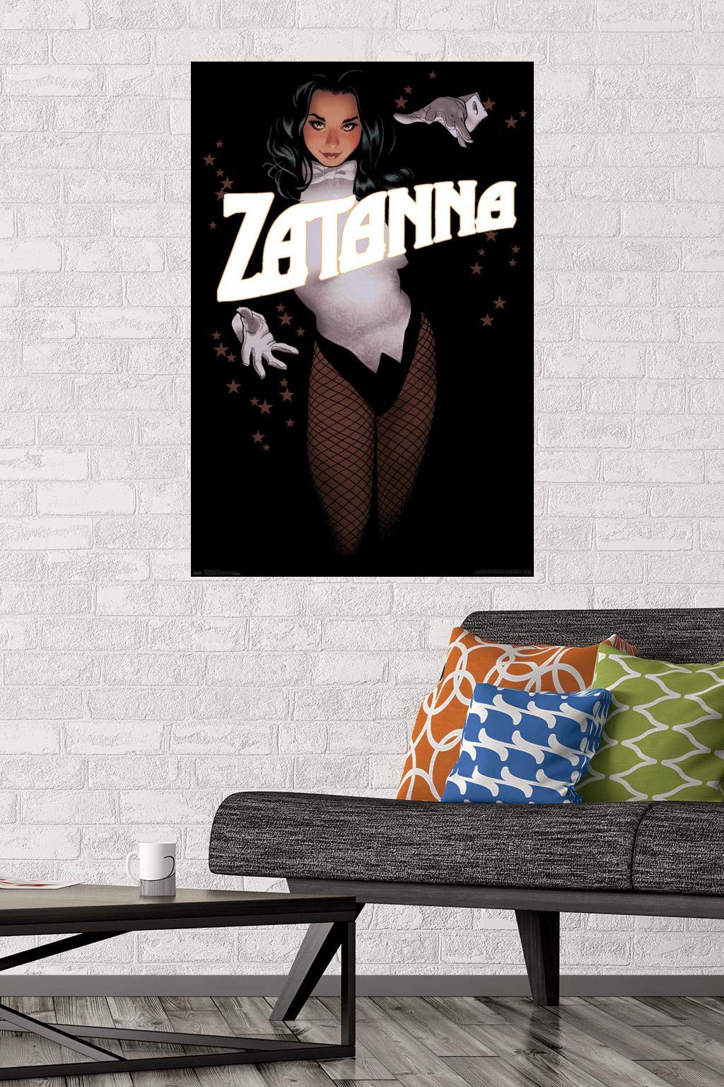 Trends International Dc Comics - Zantanna - Alex Ross Portrait Wall Poster, 22.375'' X 34'', Poster & Mount Bundle