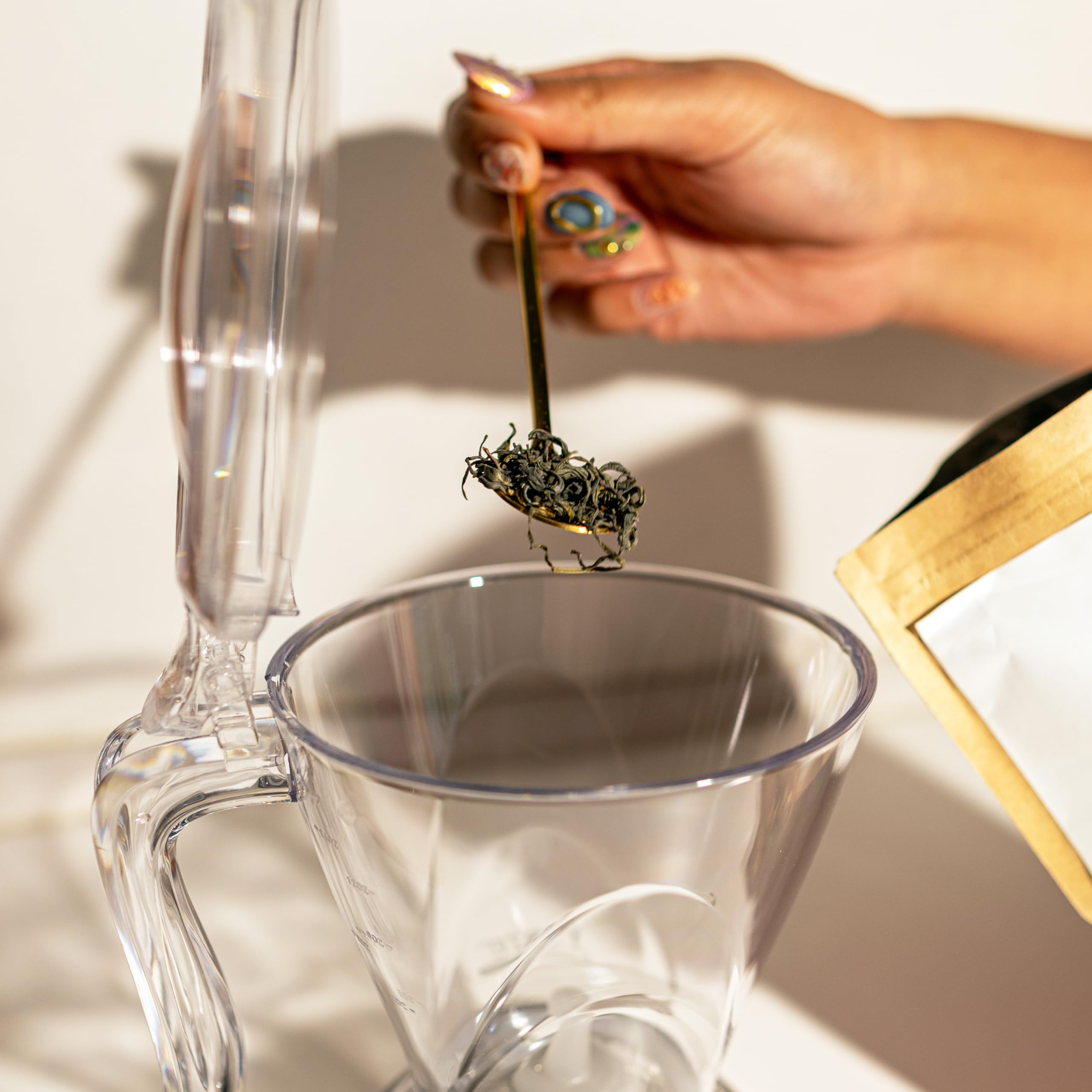 Tea Infuser For Loose Leaf Tea, Round, Clear