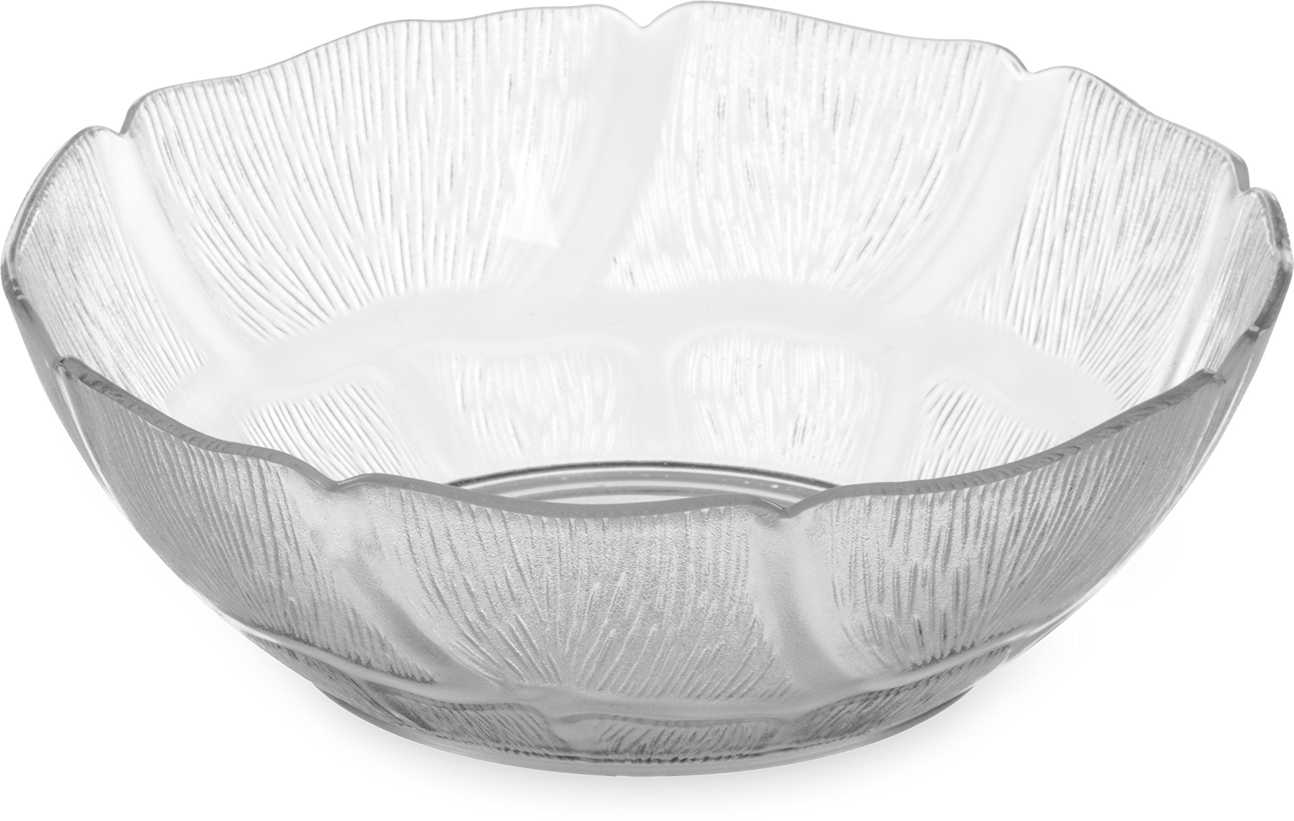 Carlisle FoodService Products Petal Mist Plastic Bowl, 6 Inch Diameter for Catering, Buffets, Restaurants, Polycarbonate (Pc), 2