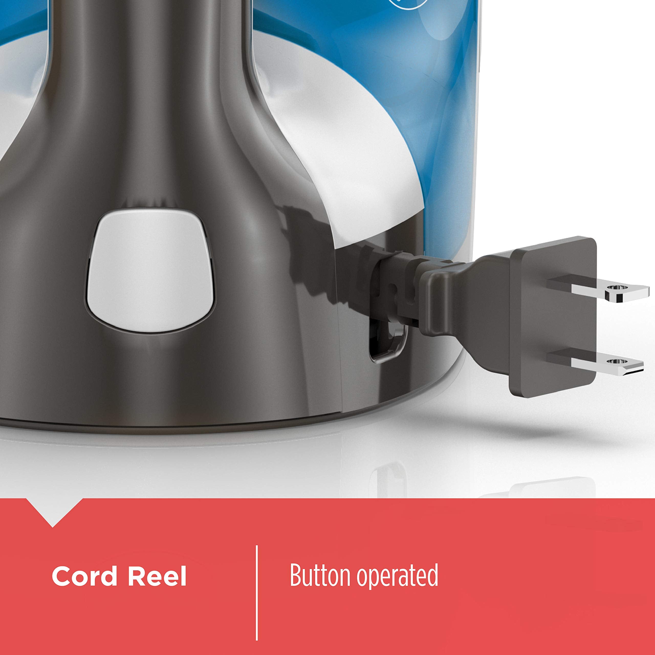 Black+Decker Icr19Xs One Step Steam Cord Reel Iron, Blue