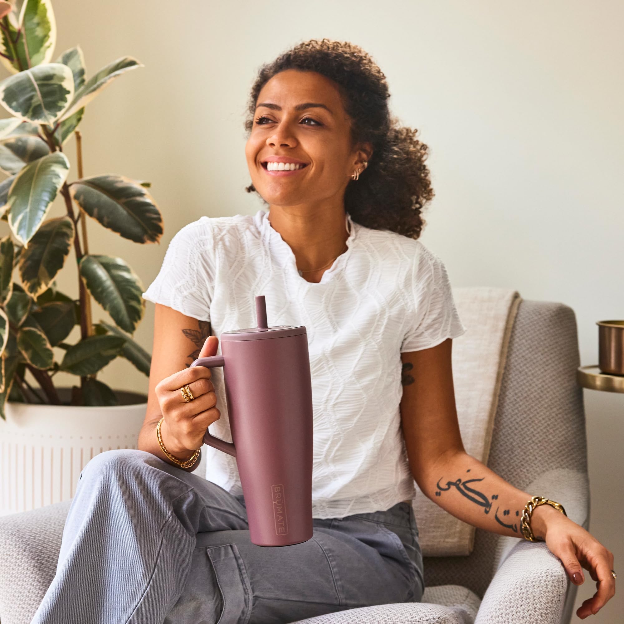 Brmate Era 40 Oz Tumbler With Handle And Straw | 100% Leakproof Insulated Tumbler With Lid And Straw | Made Of Stainless Steel |