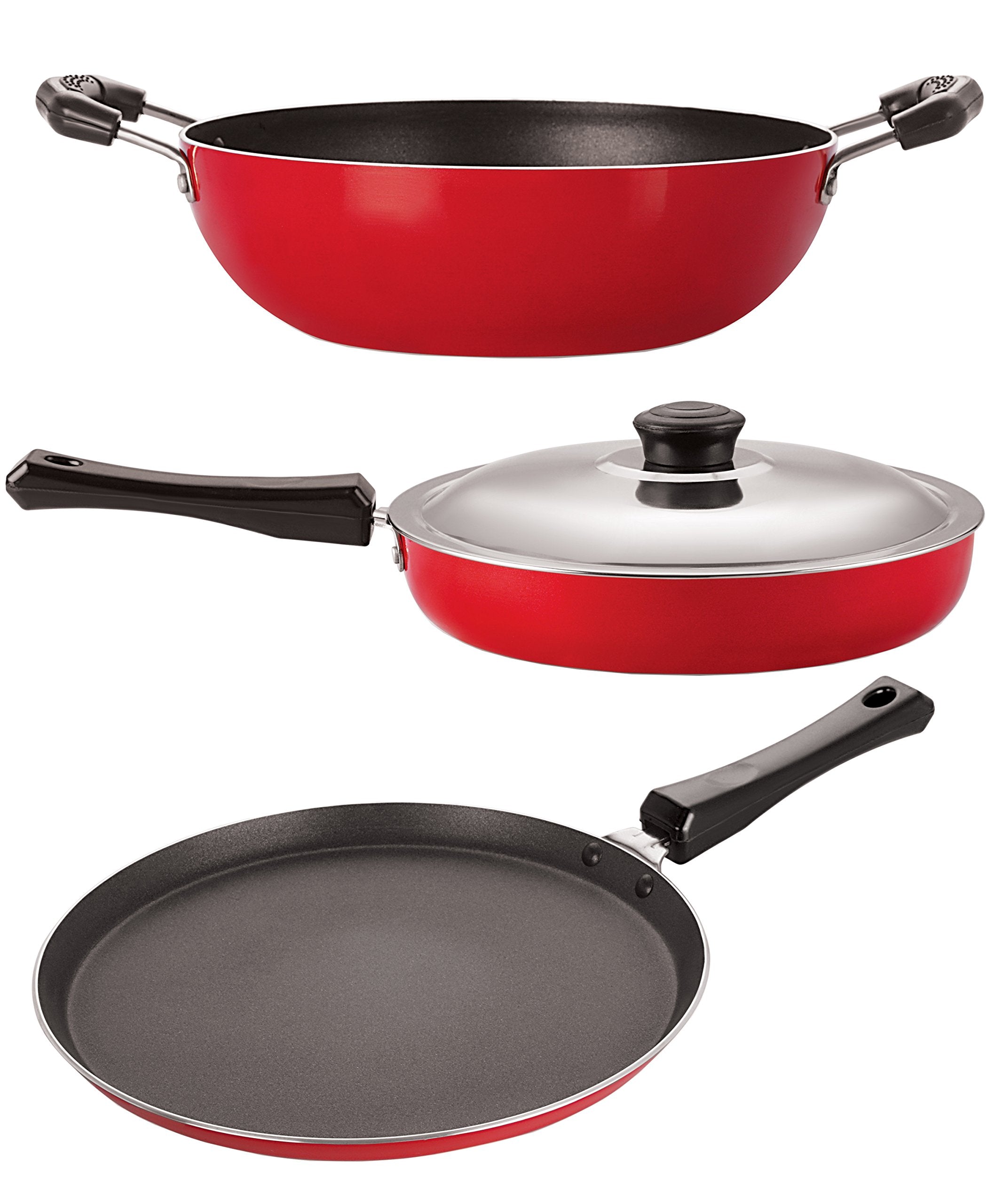 Nirlon NonStick Aluminium Cookware Combo Essential Set