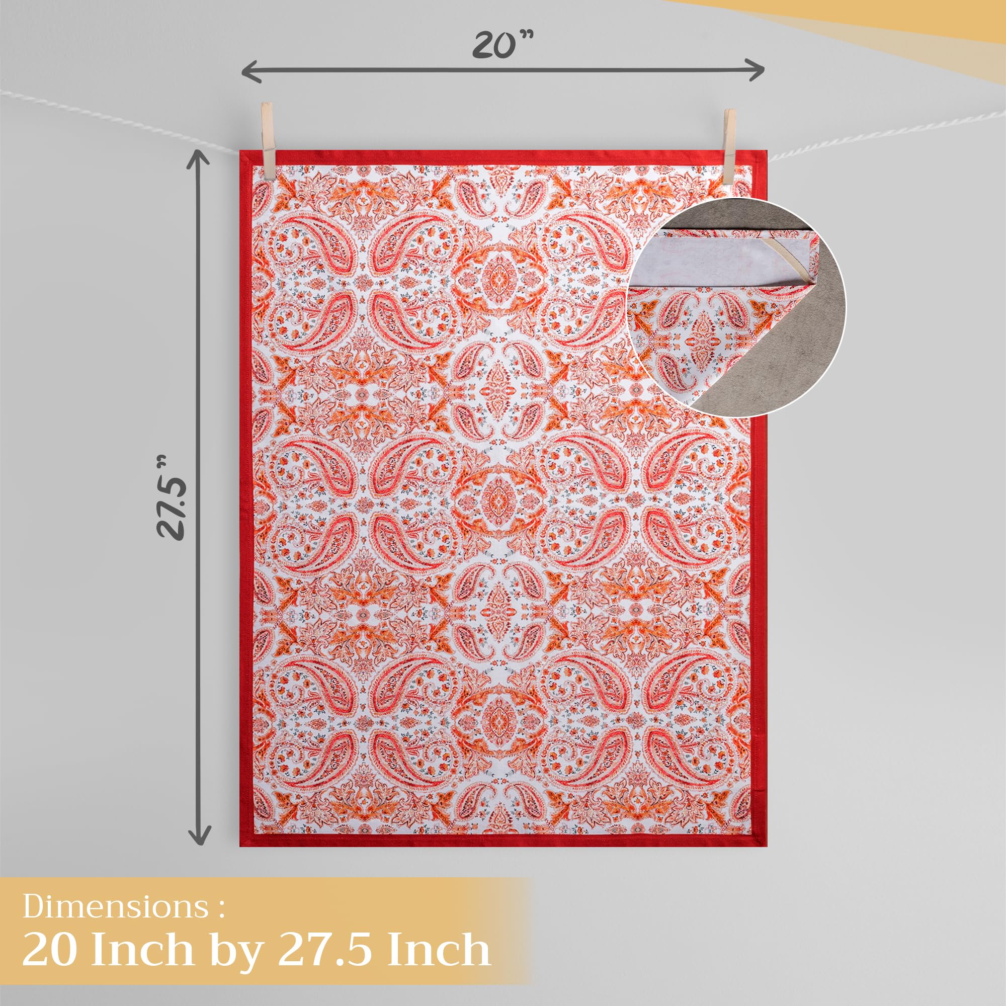 Maison D' Hermine Kitchen Towel 100% Cotton Quick Dry Cleaning Dishtowel For Gifts, Dining, Home, Wedding, Banquet, Buffet, Orie