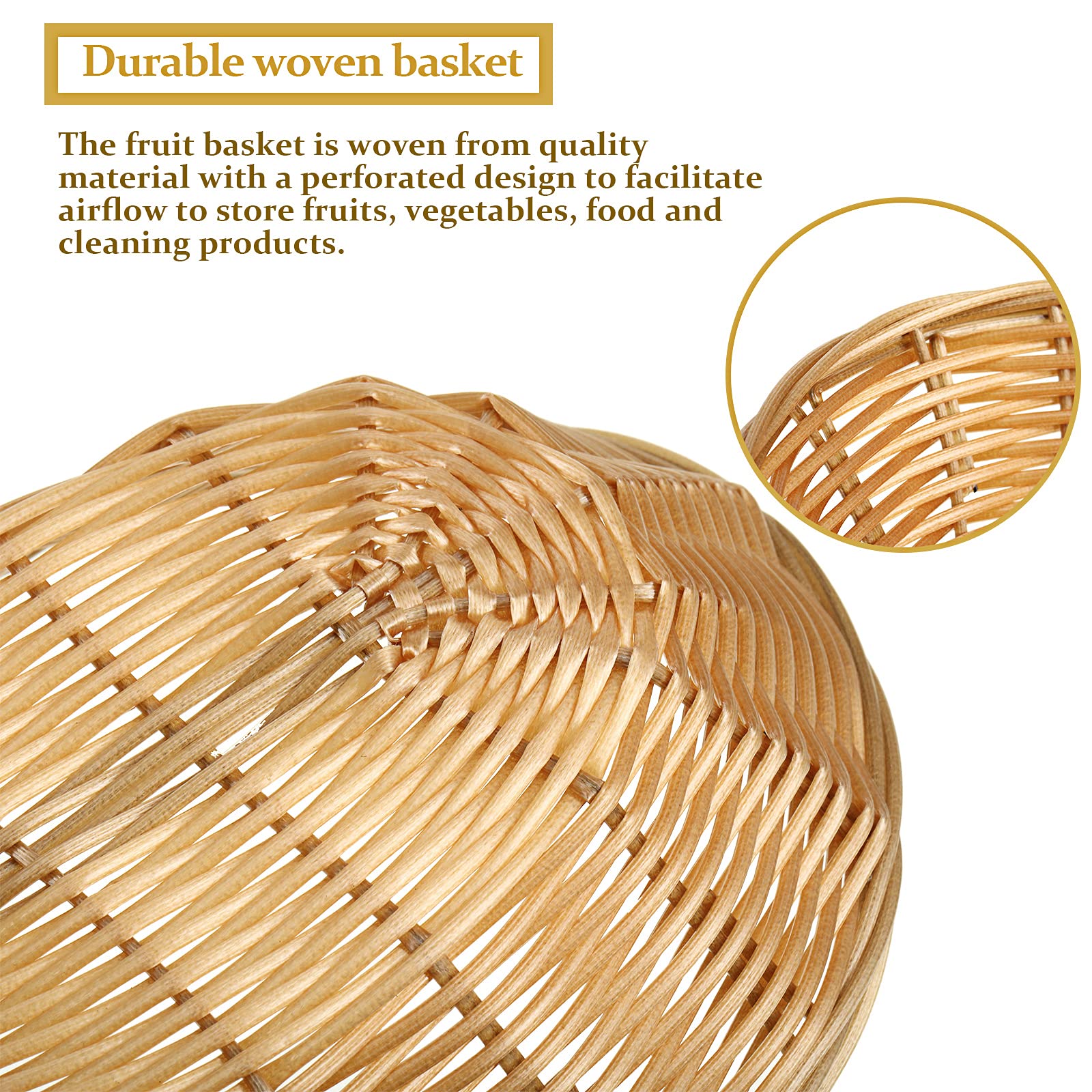 12 Pieces Oval Basket Food Storage Basket Woven Empty Basket Fruit Basket Gift Baskets With 6 Rolls Colorful Ribbons And 30 Clea