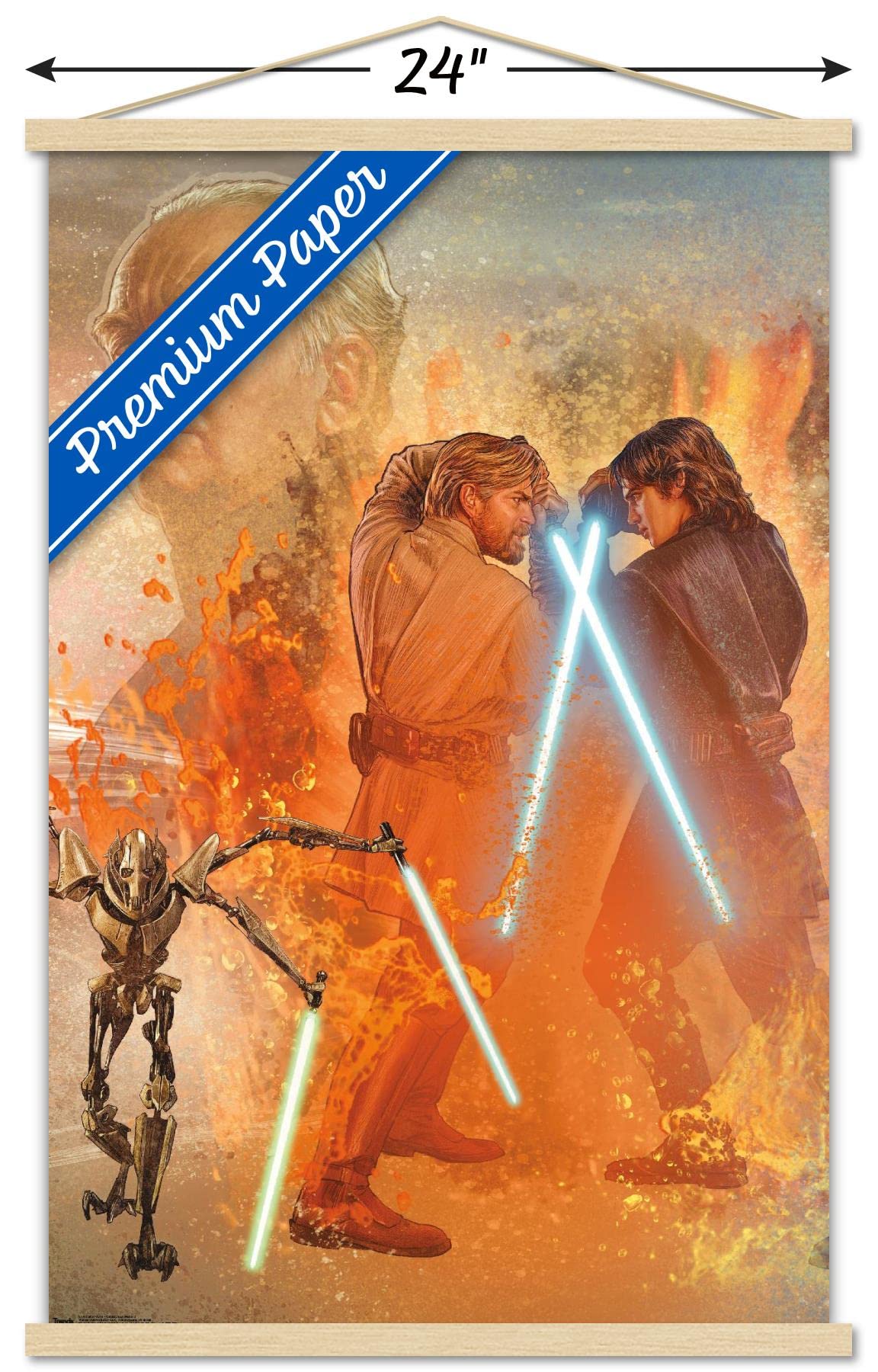 Trends International Star Wars: Revenge Of The Sith - Celebration Mural Wall Poster, 22.375'' X 34'', Premium Print And Beechwoo