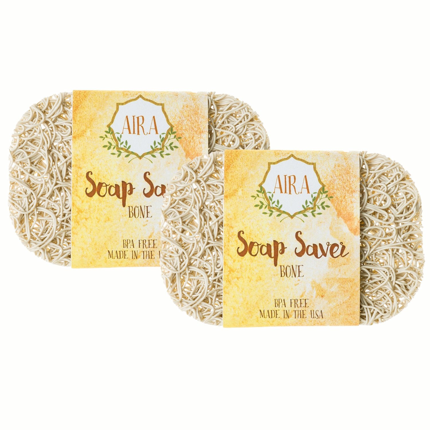 Aira Soap Saver - Soap Dish & Soap Holder Accessory - Bpa Free Shower & Bath Soap Holder - Drains Water, Circulates Air, Extends