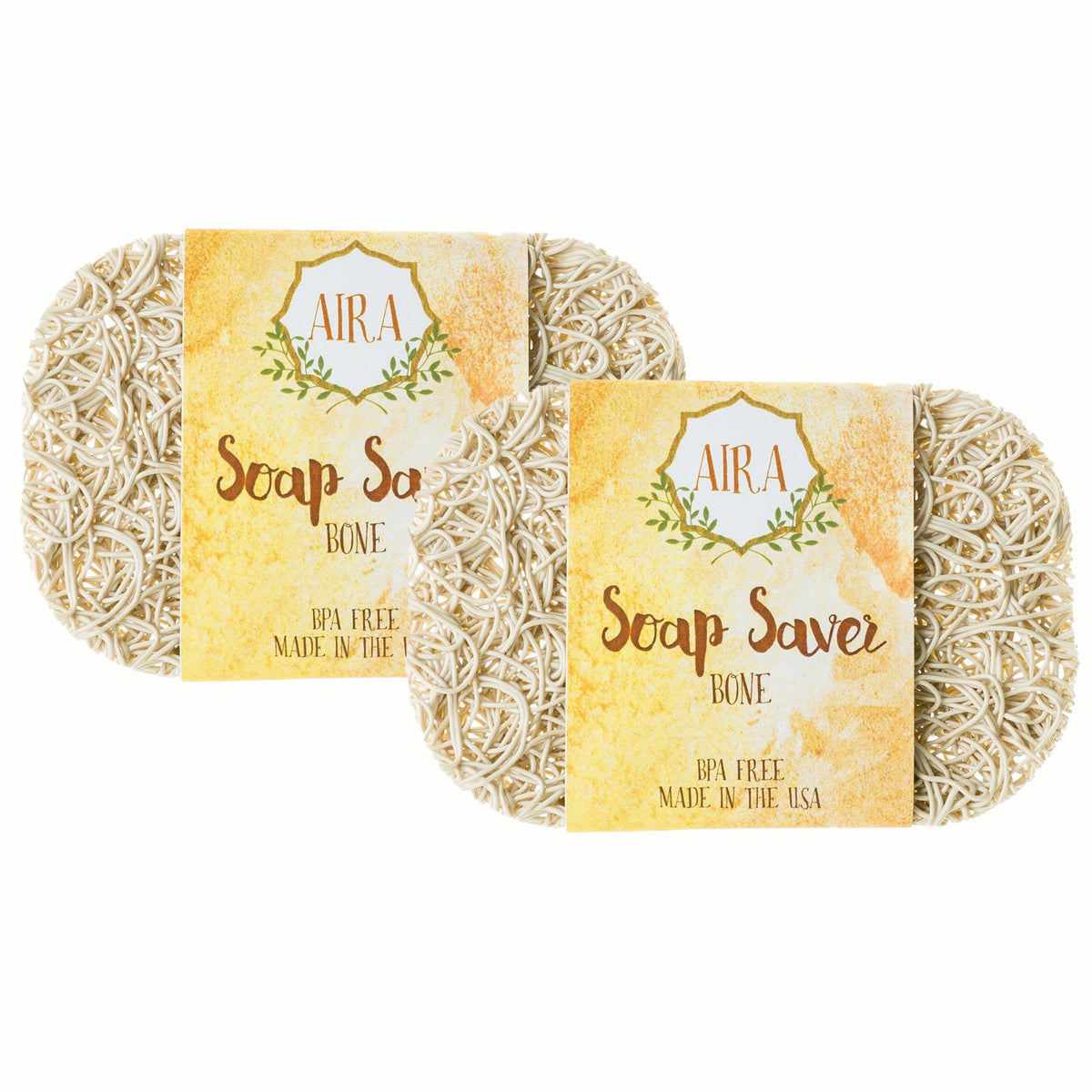 Aira Soap Saver - Soap Dish & Soap Holder Accessory - Bpa Free Shower & Bath Soap Holder - Drains Water, Circulates Air, Extends
