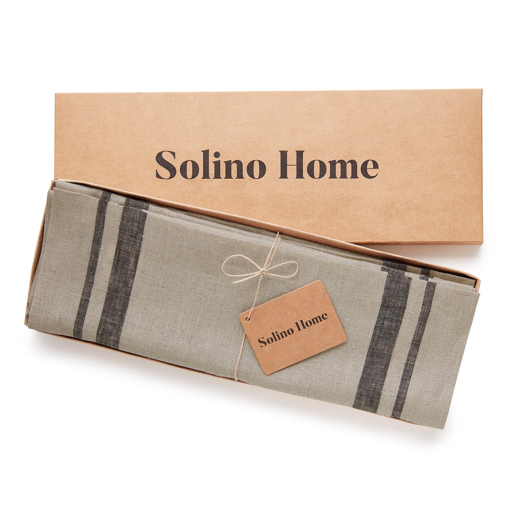 Solino Home French Linen Placemats Set Of 4 - 100% Pure Linen Summer Navy And White Placemats 14 X 19 Inch - Machine Washable St