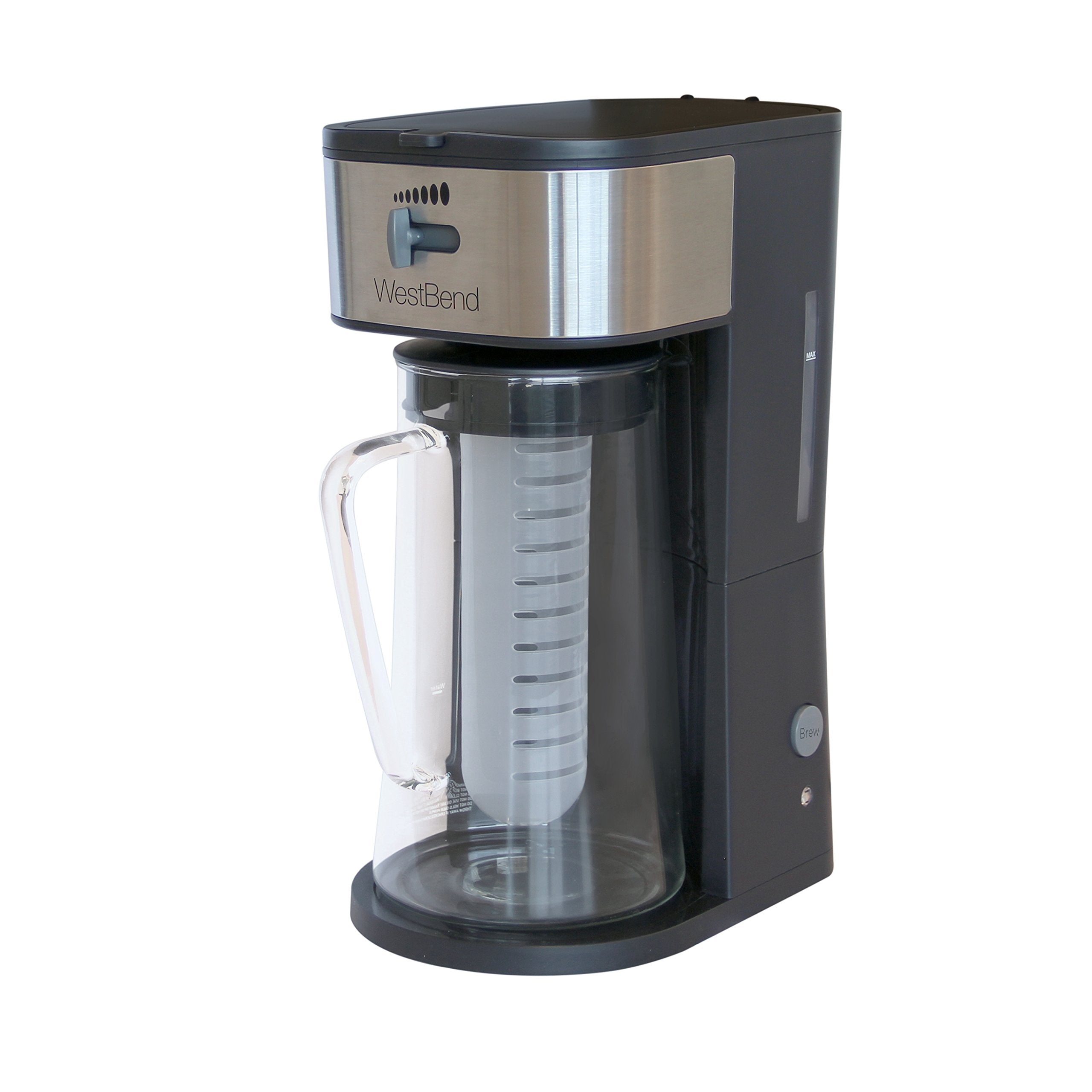 West Bend It500 Iced Tea Maker Or Iced Coffee Maker Includes An Infusion Tube To Customize The Flavor, Features Auto Shut-Off, 2