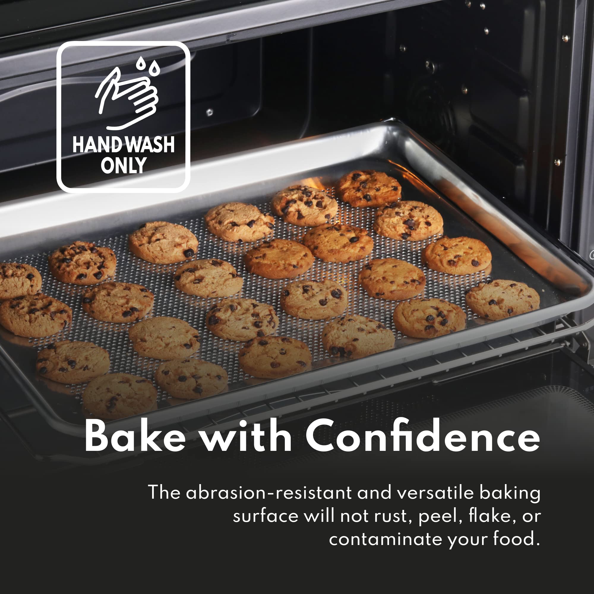 New Star Foodservice 36893 Commercial-Grade 18-Gauge Aluminum Sheet Pan/Bun Pan, 15'' L X 21'' W X 1'' H (Two Thirds Size) | Mea