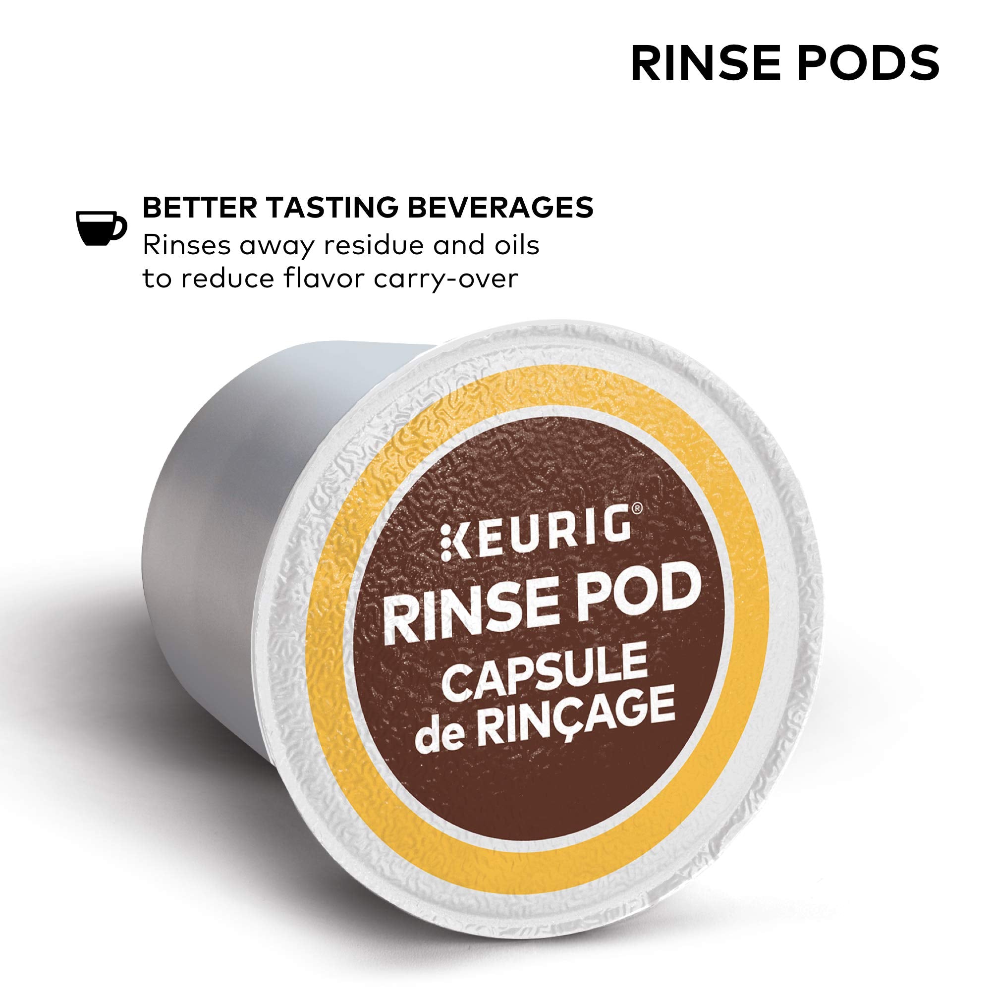 Keurig Rinse Pods, Reduces Flavor Carry Over, Compatible With Keurig Classic/1.0 & 2.0 K-Cup Pod Coffee Makers, 10 Count (Pack O