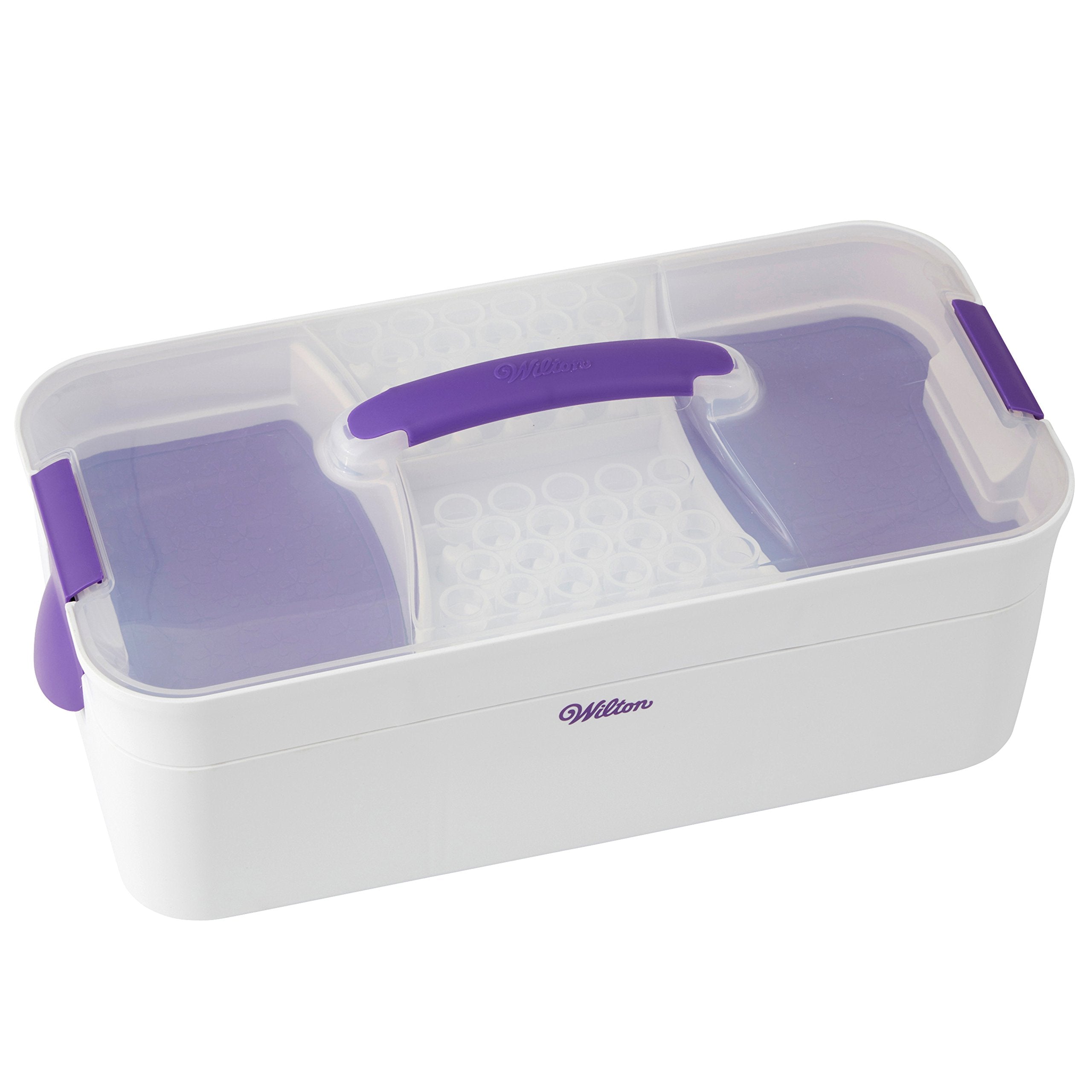 Wilton Decorator Preferred Cake Decorating Tool Caddy - White/Purple, Model 409-3077, Essential for Cake Decorating